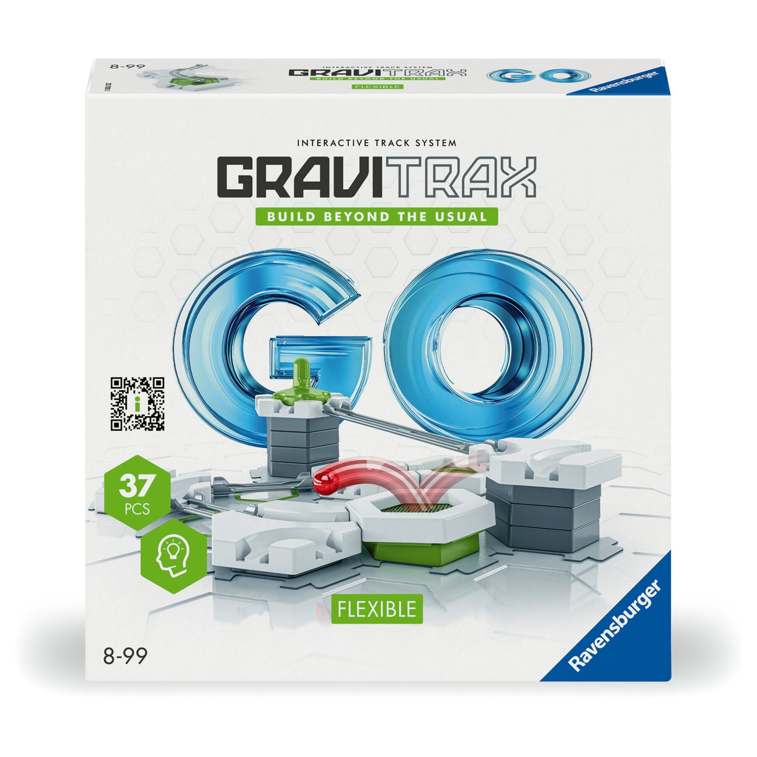 Ravensburger gravitrax go flexible, pista di biglie, gioco innovativo ed educativo stem, 8+ anni, set compatto - GRAVITRAX, RAVENSBURGER