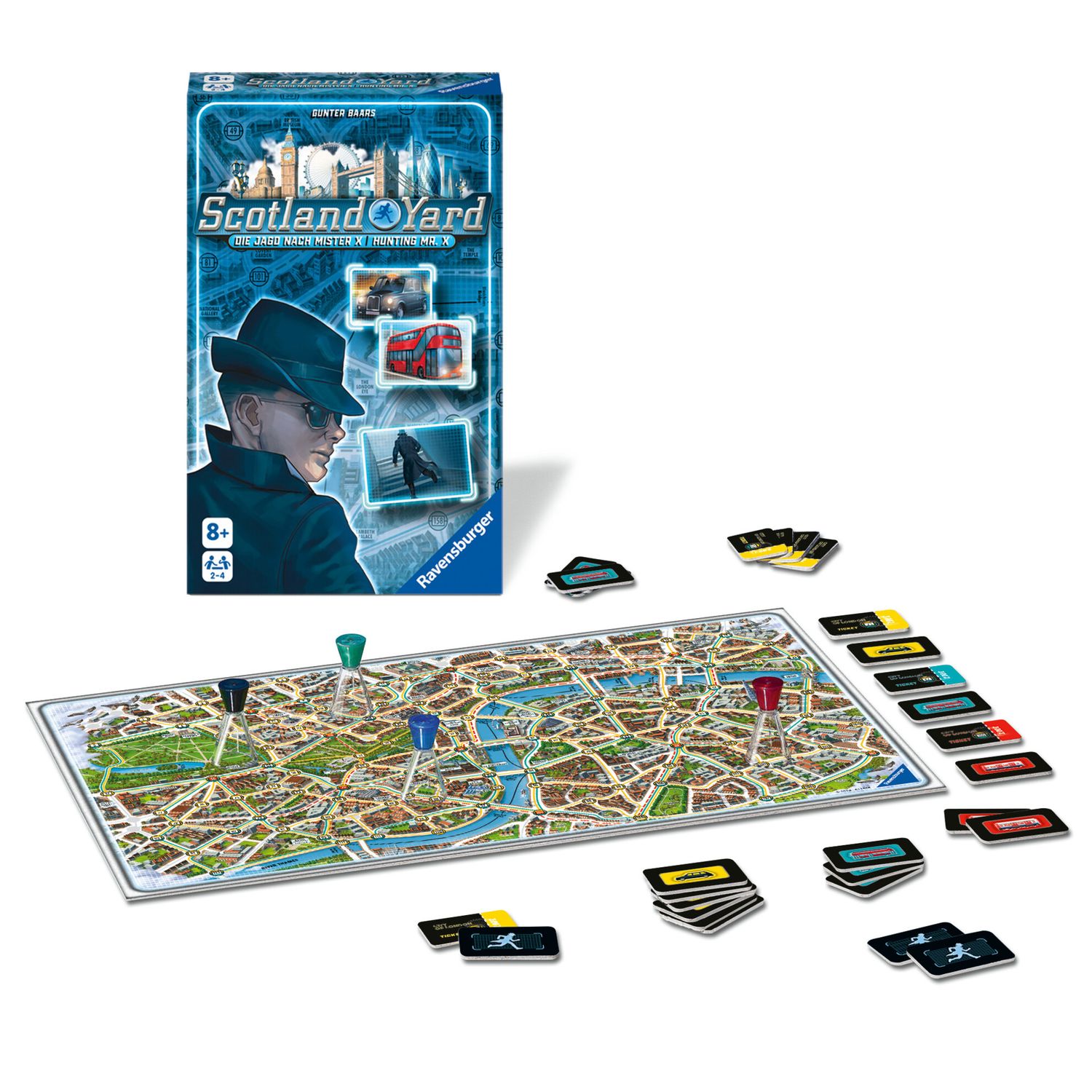 Ravensburger - scotland yard refresh bag, gioco tascabile, 2- 5 giocatori, 6+ anni - RAVENSBURGER