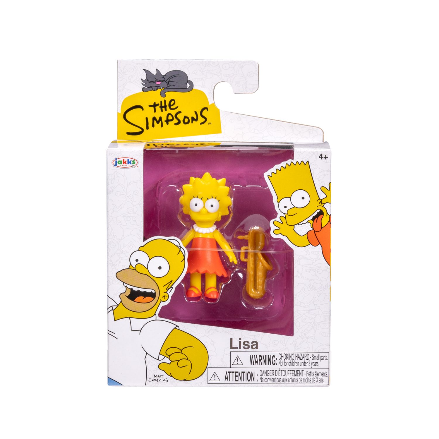 The simpsons - 2.5" in scala assortimento w1 con il commissario clancy winchester - homer - bart - lisa e ned flanders - SIMPSONS