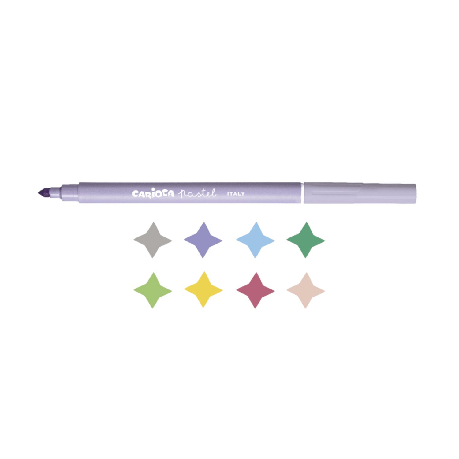 Pennarelli pastel - 8 pz - CARIOCA