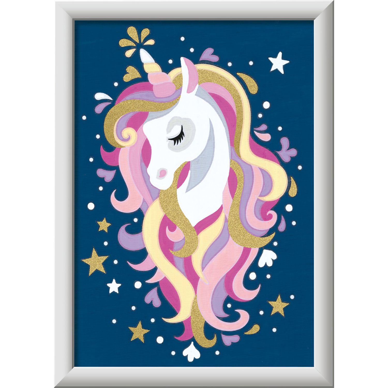 Ravensburger - creart atelier - set con cavalletto tema unicorni - dipingere con i numeri - gioco creativo bambini 7+ anni - CREART, RAVENSBURGER