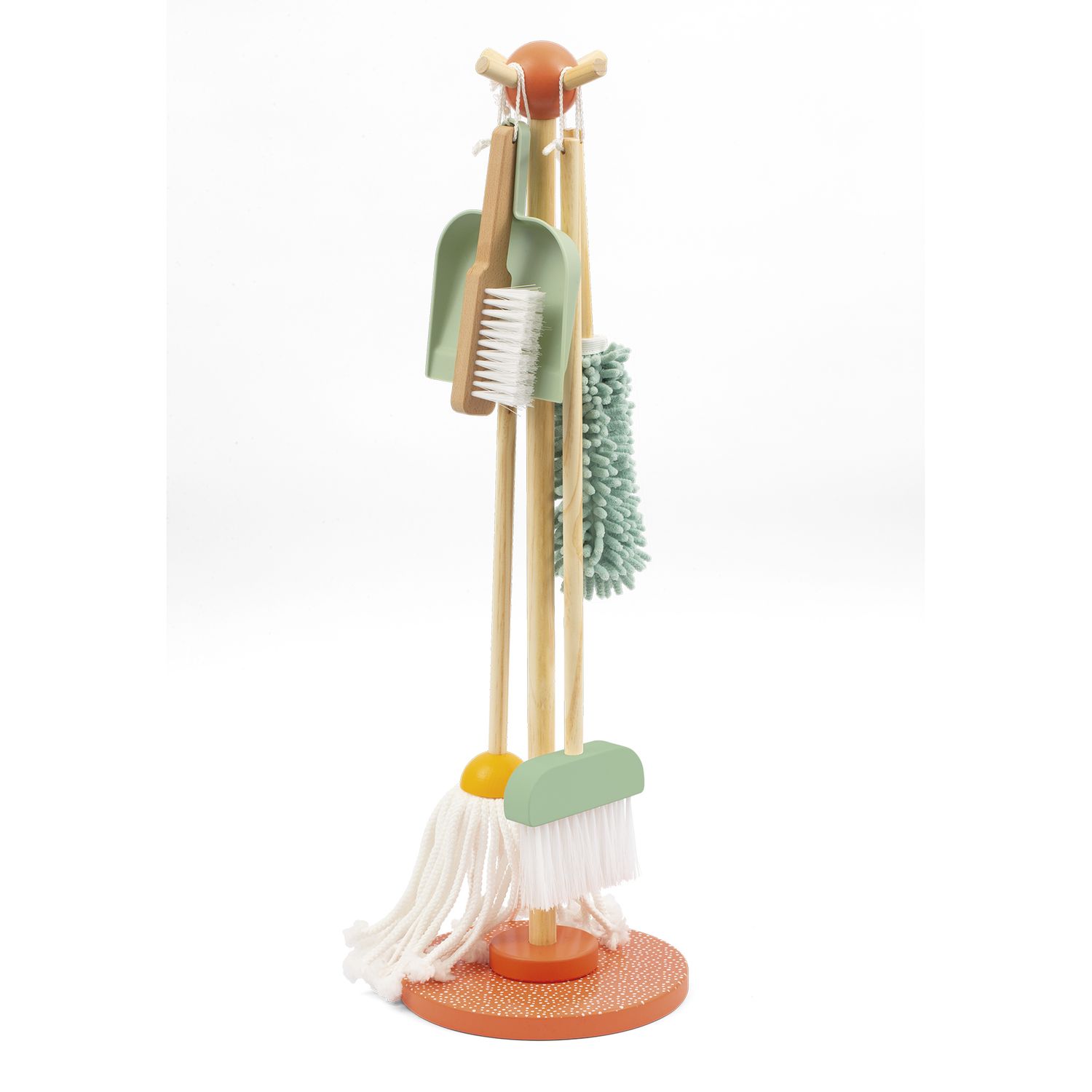 Set pulizie in legno - 6 pezzi - wood 'n' play - SUPERSTAR, WOOD 'N' PLAY