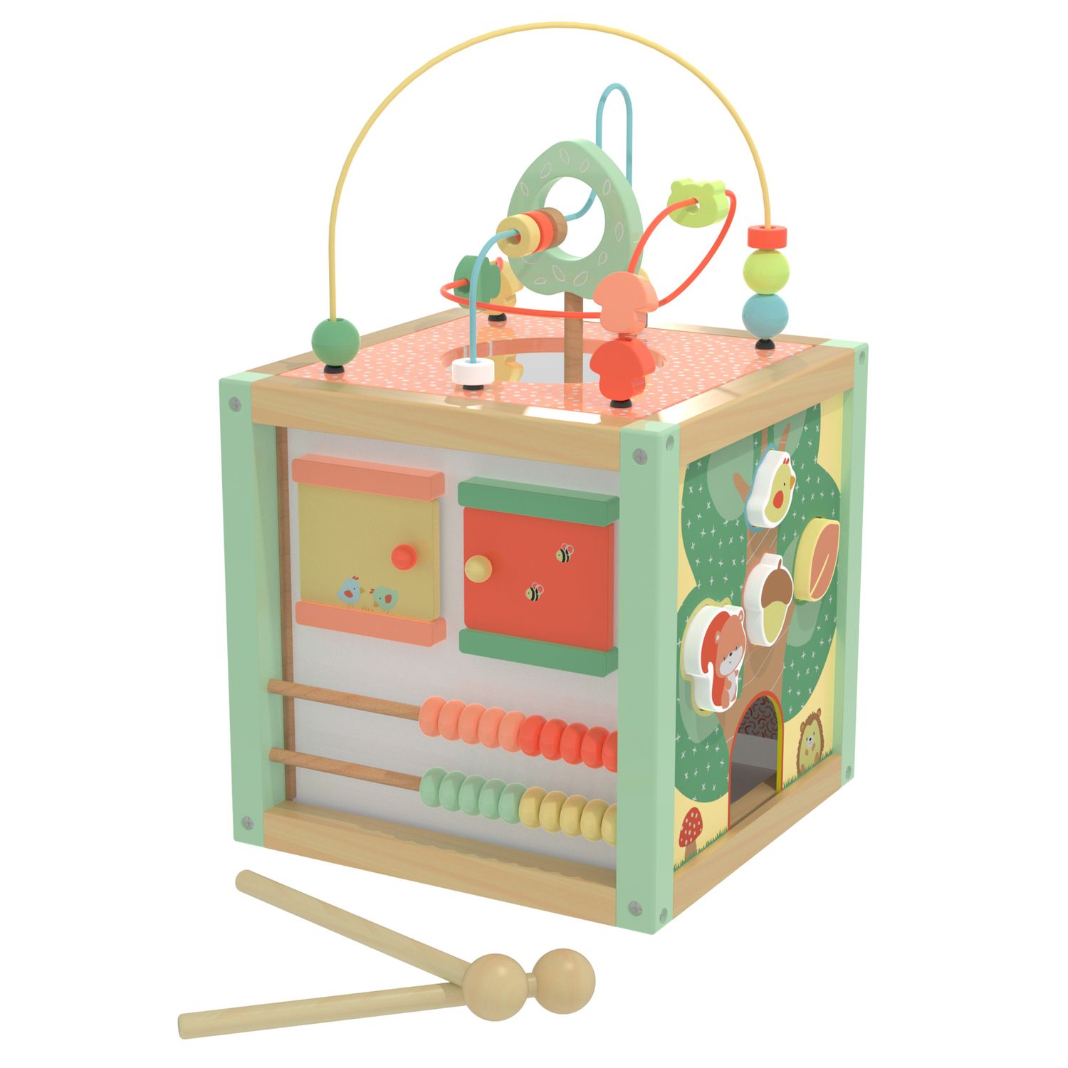 Maxi cubo multiattività in legno - wood "n" play - WOOD 'N' PLAY