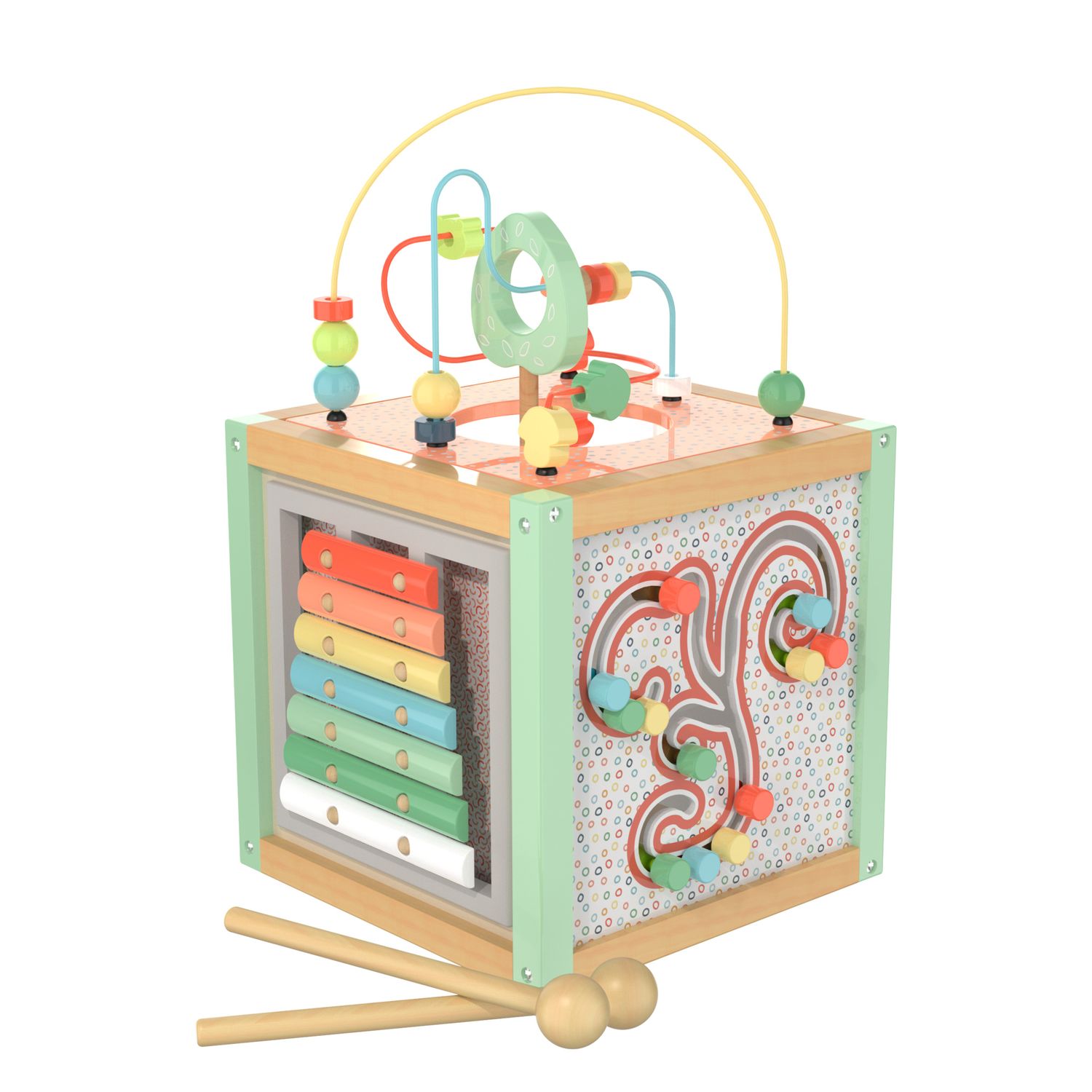 Maxi cubo multiattività in legno - wood "n" play - WOOD 'N' PLAY