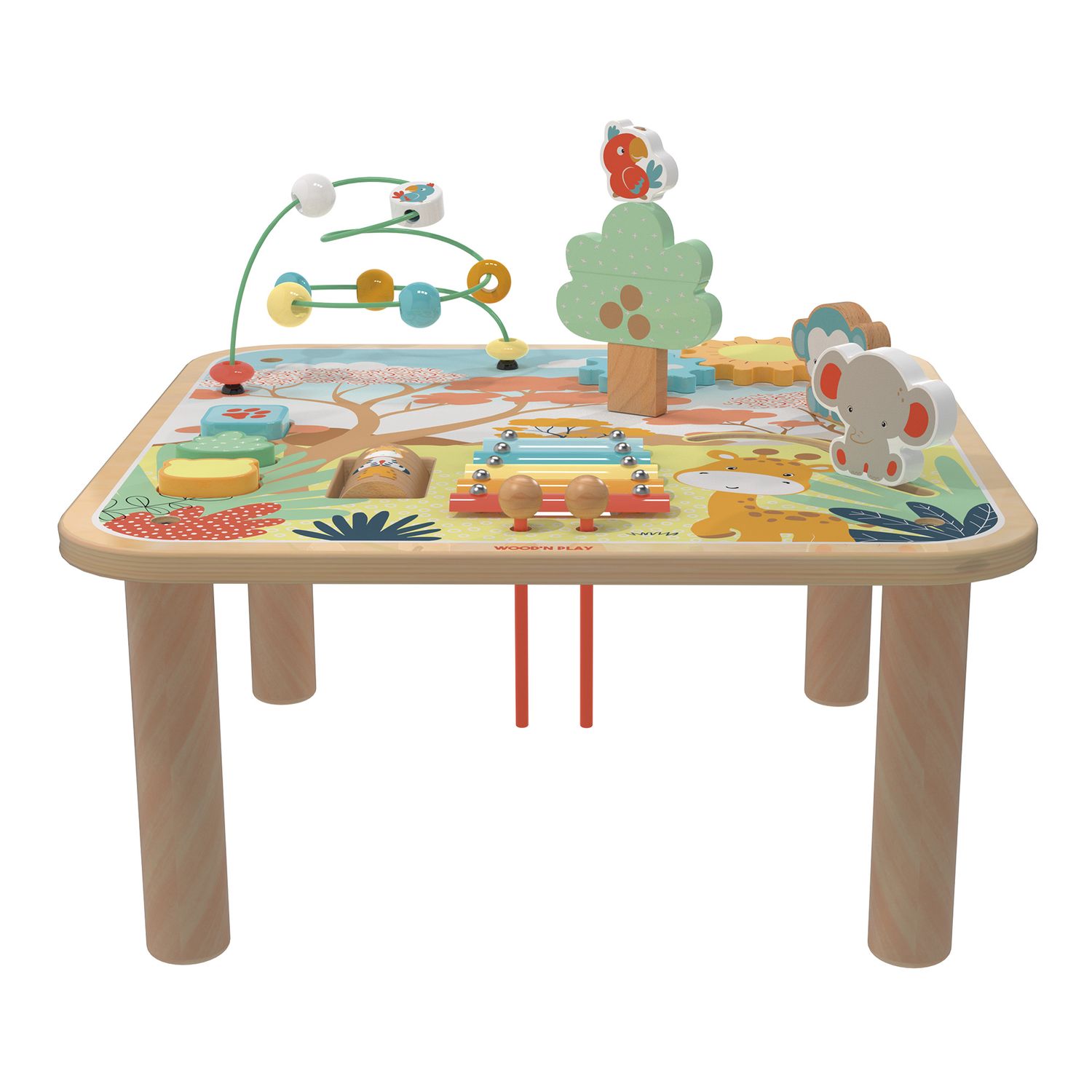 Tavolino multiattività in legno - savana - wood "n" play - WOOD 'N' PLAY