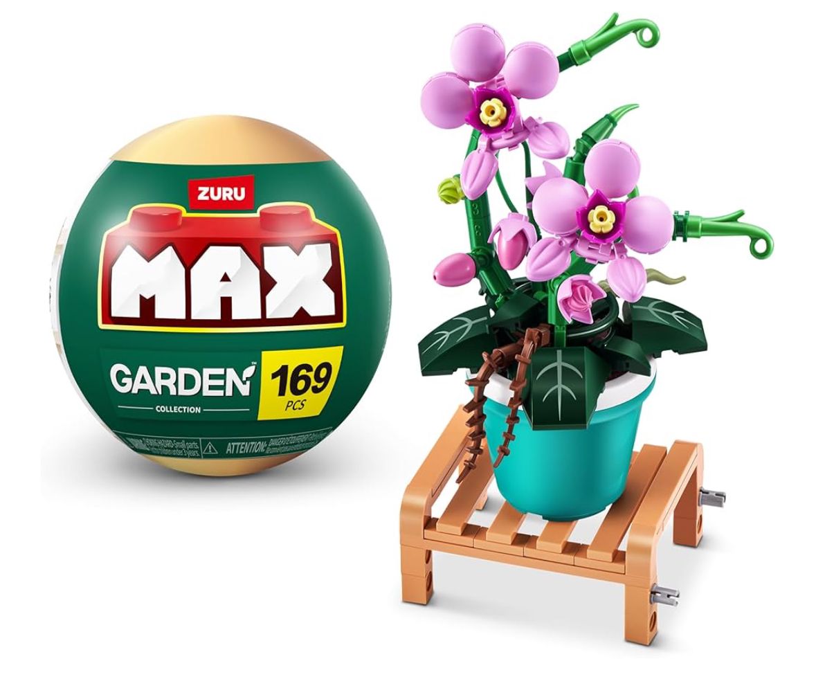 Collezione max premium garden building bricks assortito (fino a 233 pezzi, 6 da collezionare) - ZURU