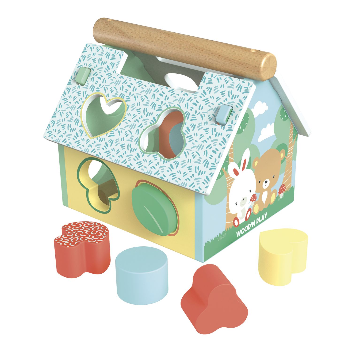 Casetta tante forme in legno - wood "n" play - WOOD 'N' PLAY