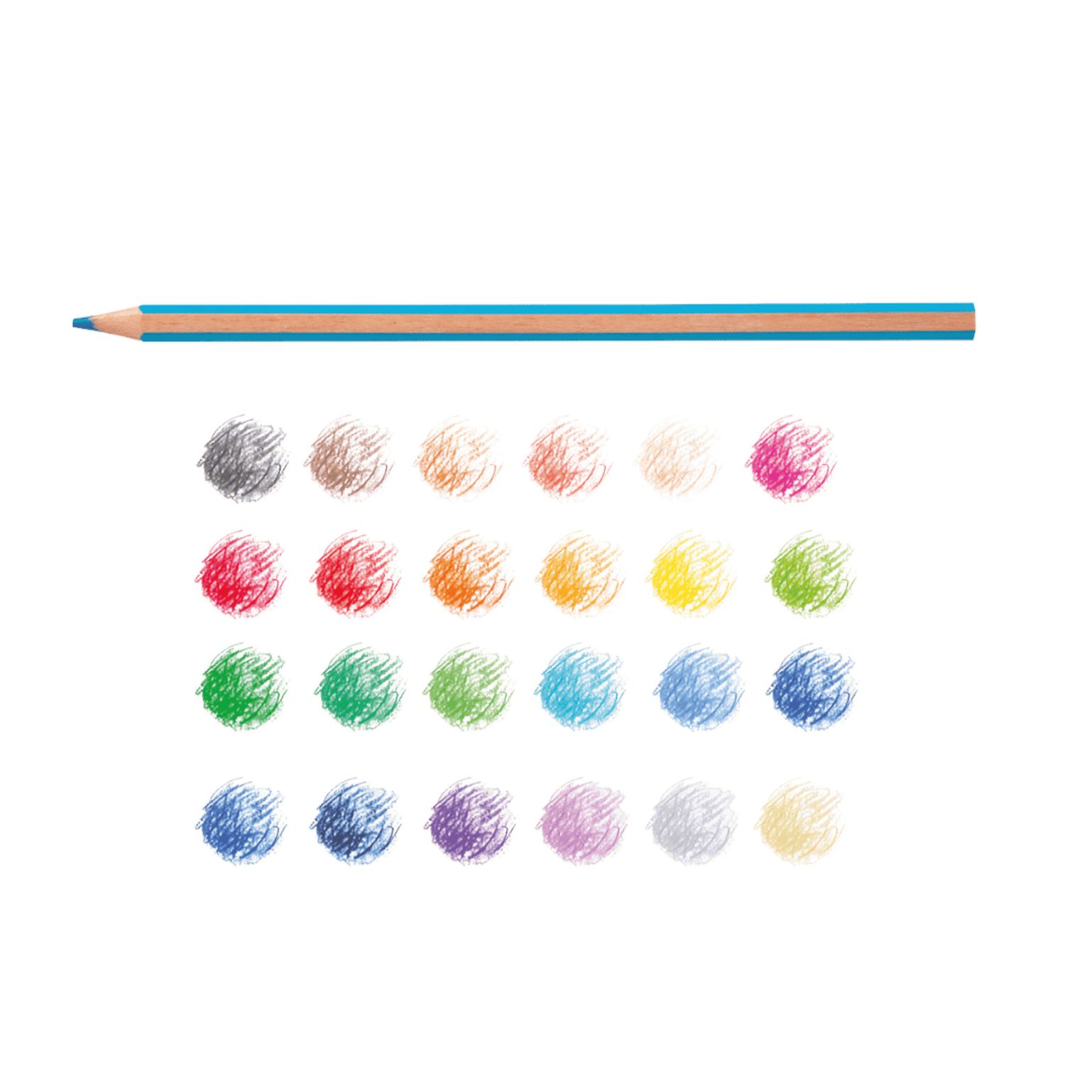 Matite esagonali supercolor - 24 pz - CARIOCA