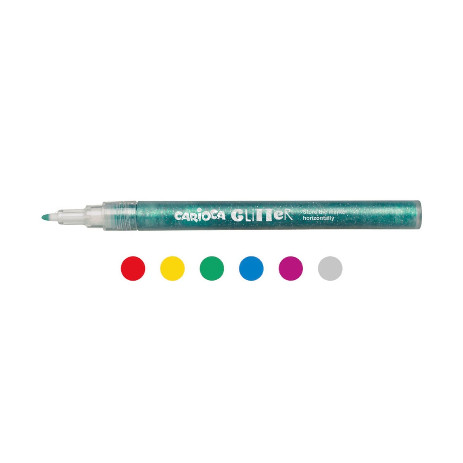 Pennarelli glitter - 6 pz - CARIOCA