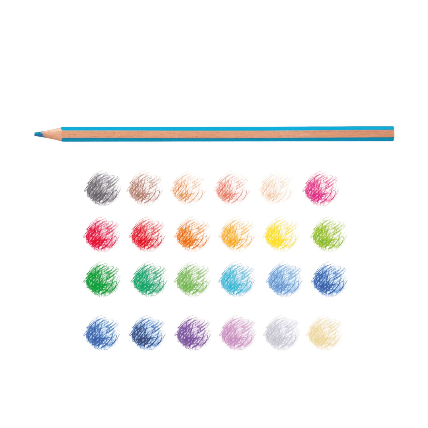 Matite triangolari maxi supercolor - 18 pz - CARIOCA