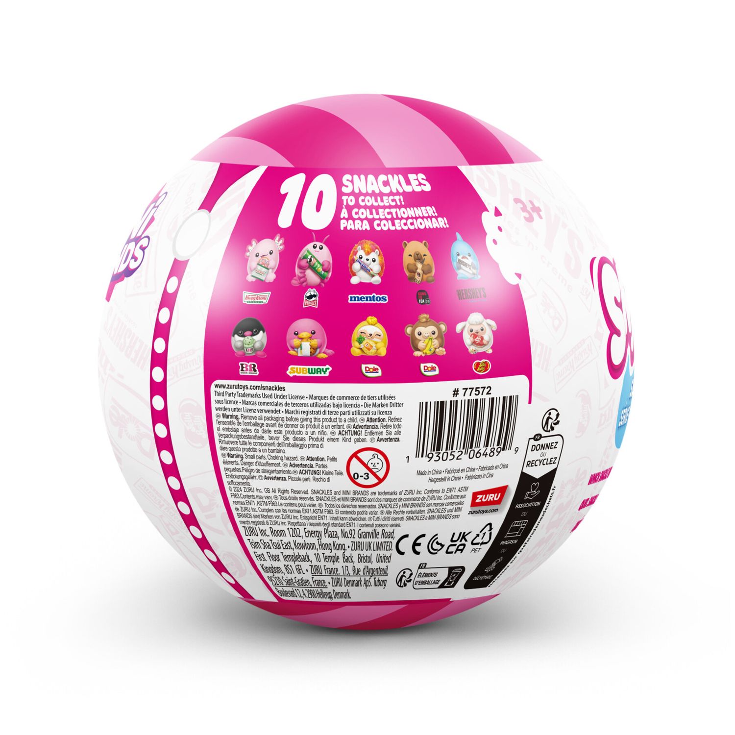 Snackles serie 2 snackle da 12 cm di zuru cuddly squishy comfort - 