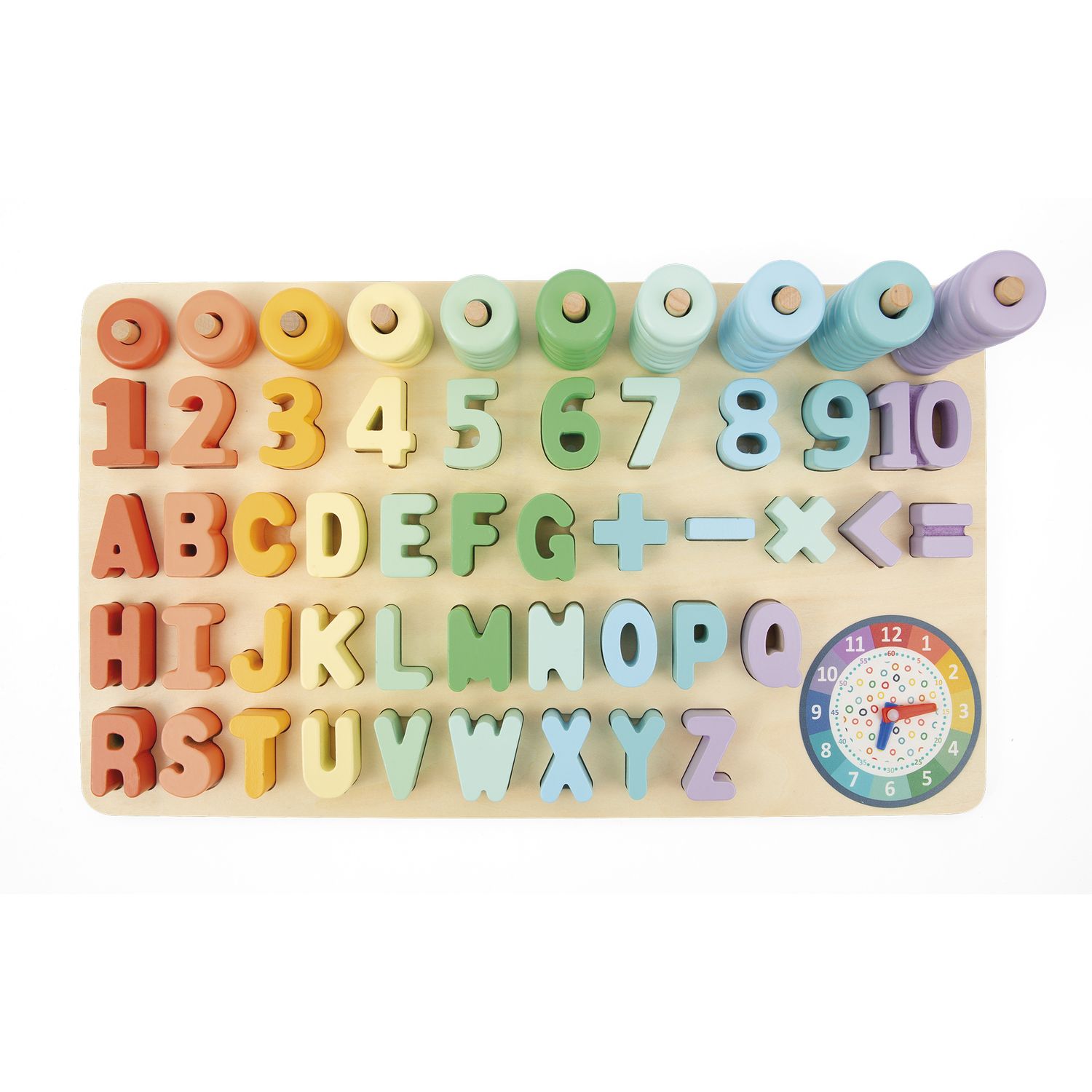 Puzzle educativo numeri e alfabeto - 18m+ - wood "n" play - WOOD 'N' PLAY