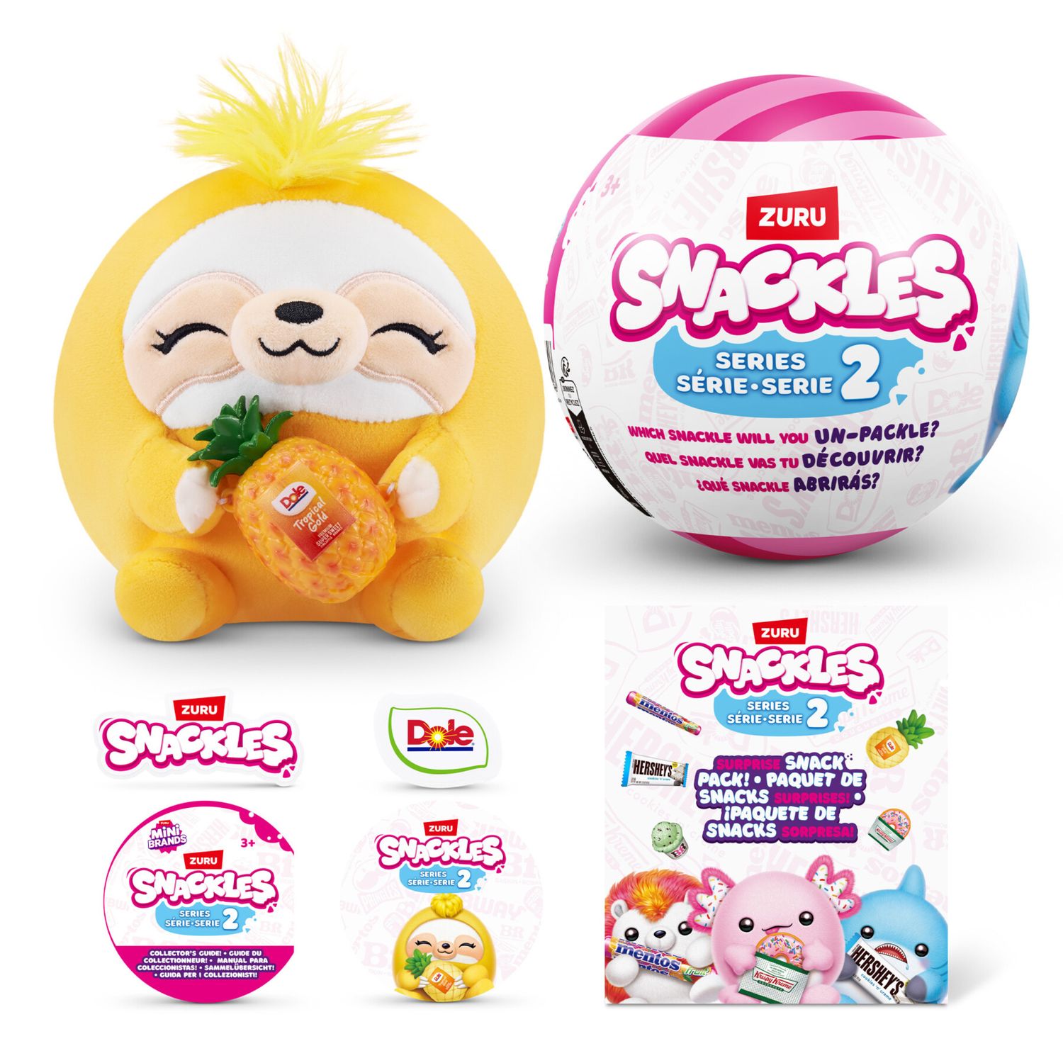 Snackles serie 2 snackle da 12 cm di zuru cuddly squishy comfort - 