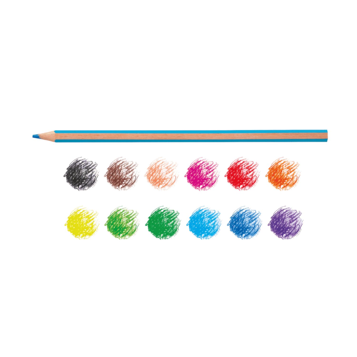 Matite esagonali supercolor - 12 pz - CARIOCA