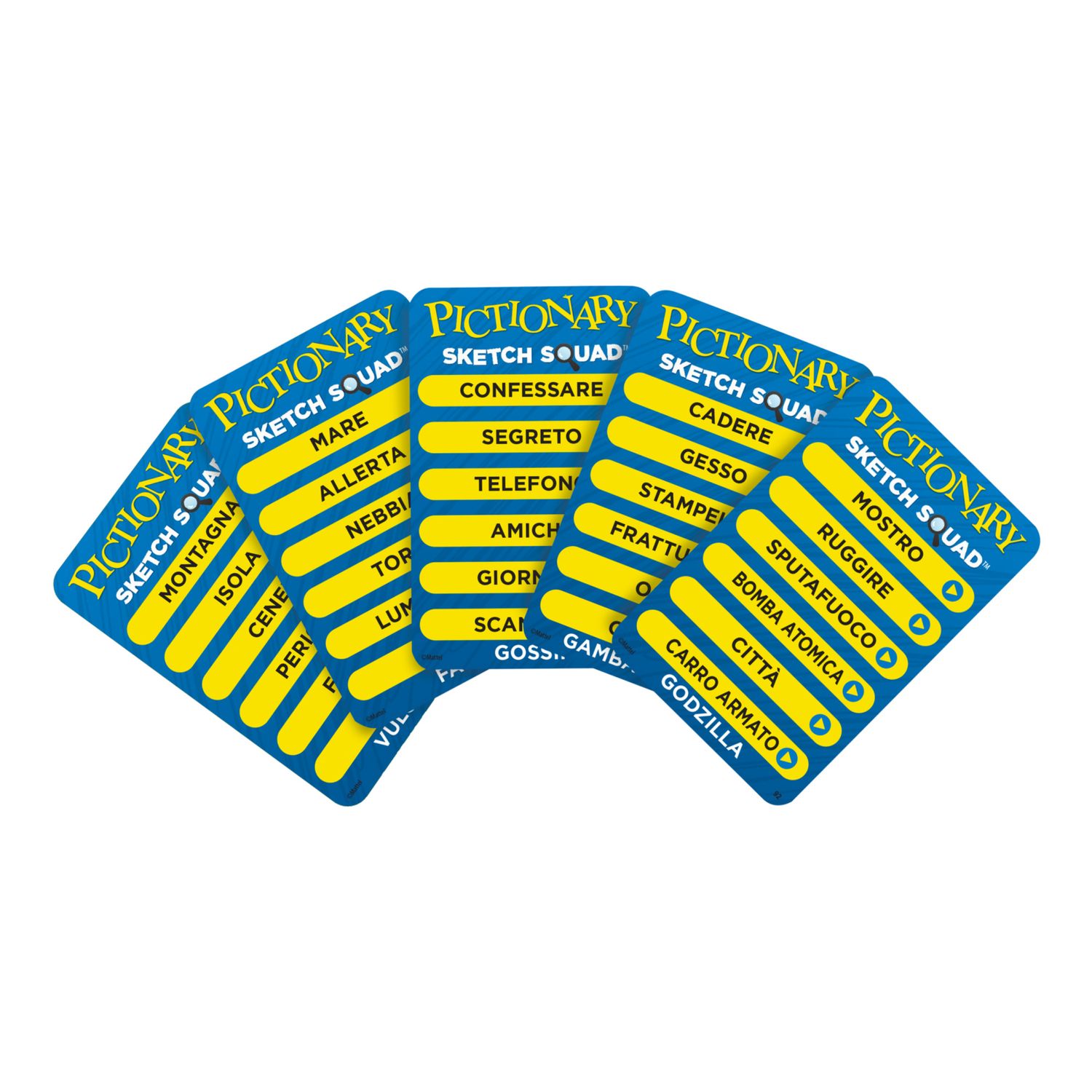 Mattel games - pictionary sketch squad, gioco di squadra e disegno cooperativo, con lavagnette, pennarelli e porta indizi, 2-6 giocatori - MATTEL GAMES, PICTIONARY