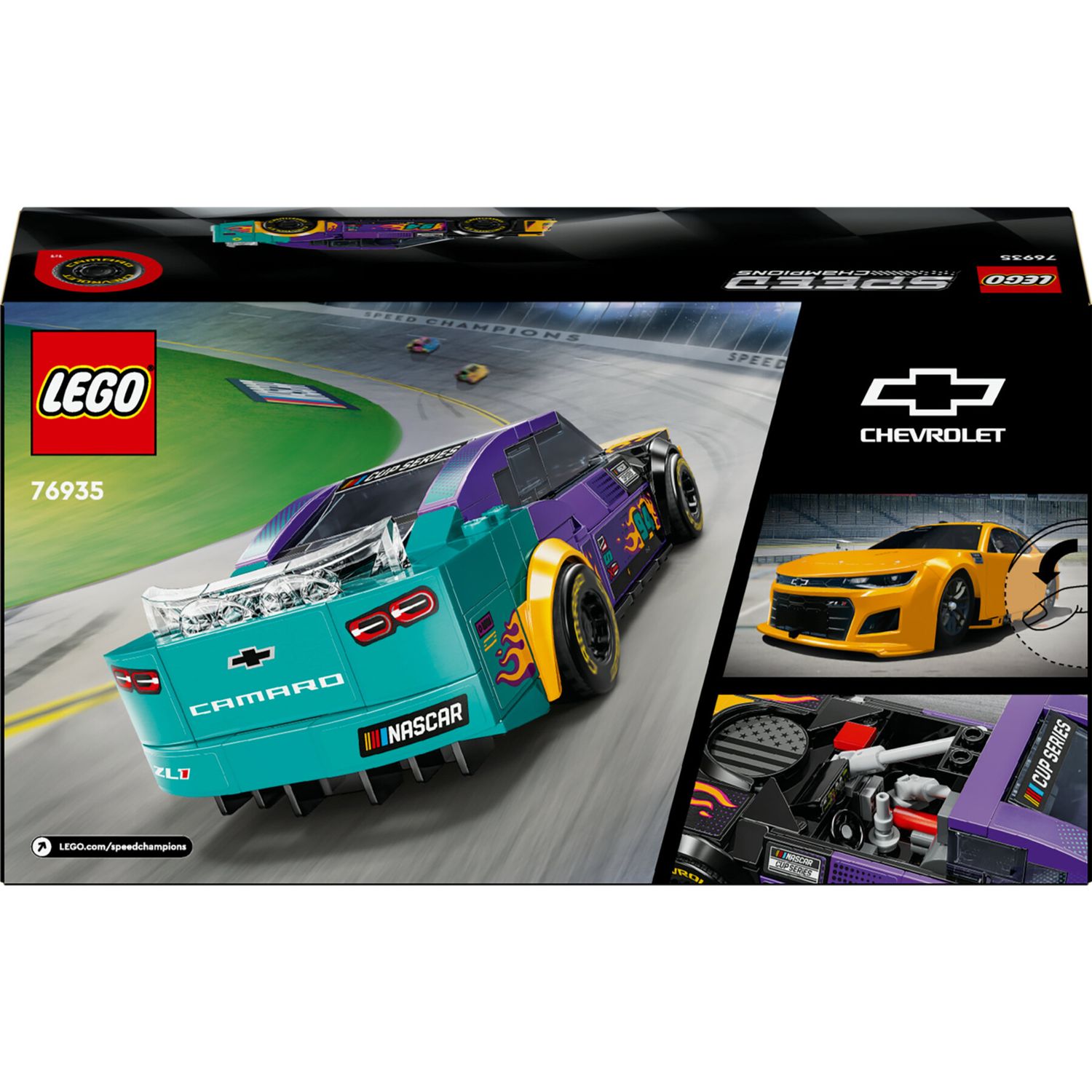 Lego speed champions 76935 nascar next gen chevrolet camaro zl1, modello di auto da costruire, macchina giocattolo bambini 9+ - LEGO SPEED CHAMPIONS, Lego