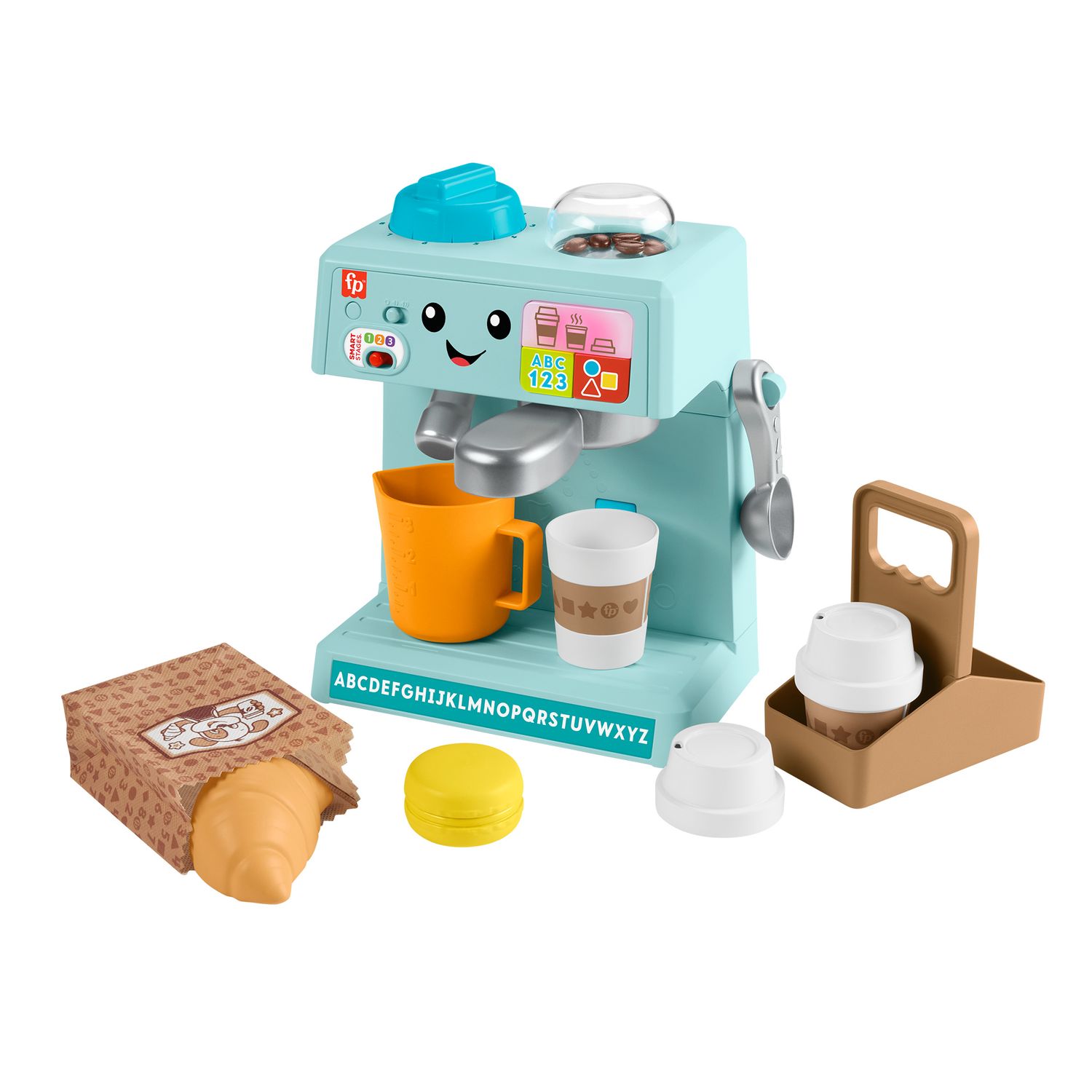 Fisher-price - la mia prima macchinetta del caffè, set smart stages per l'apprendimento con pulsanti, musica e suoni - FISHER-PRICE
