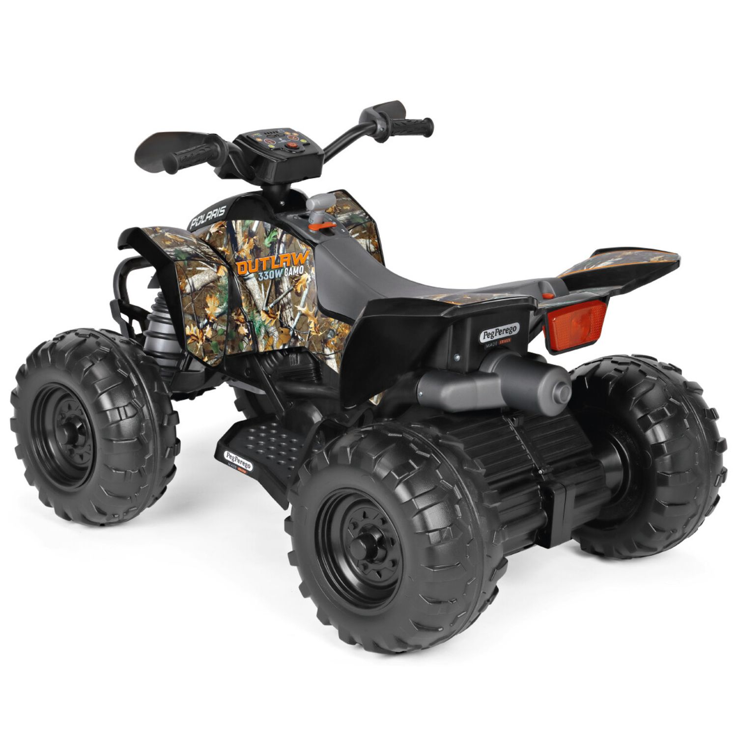 Peg perego - quad elettrico 12v - polaris outlaw 330w camo - Peg Perego