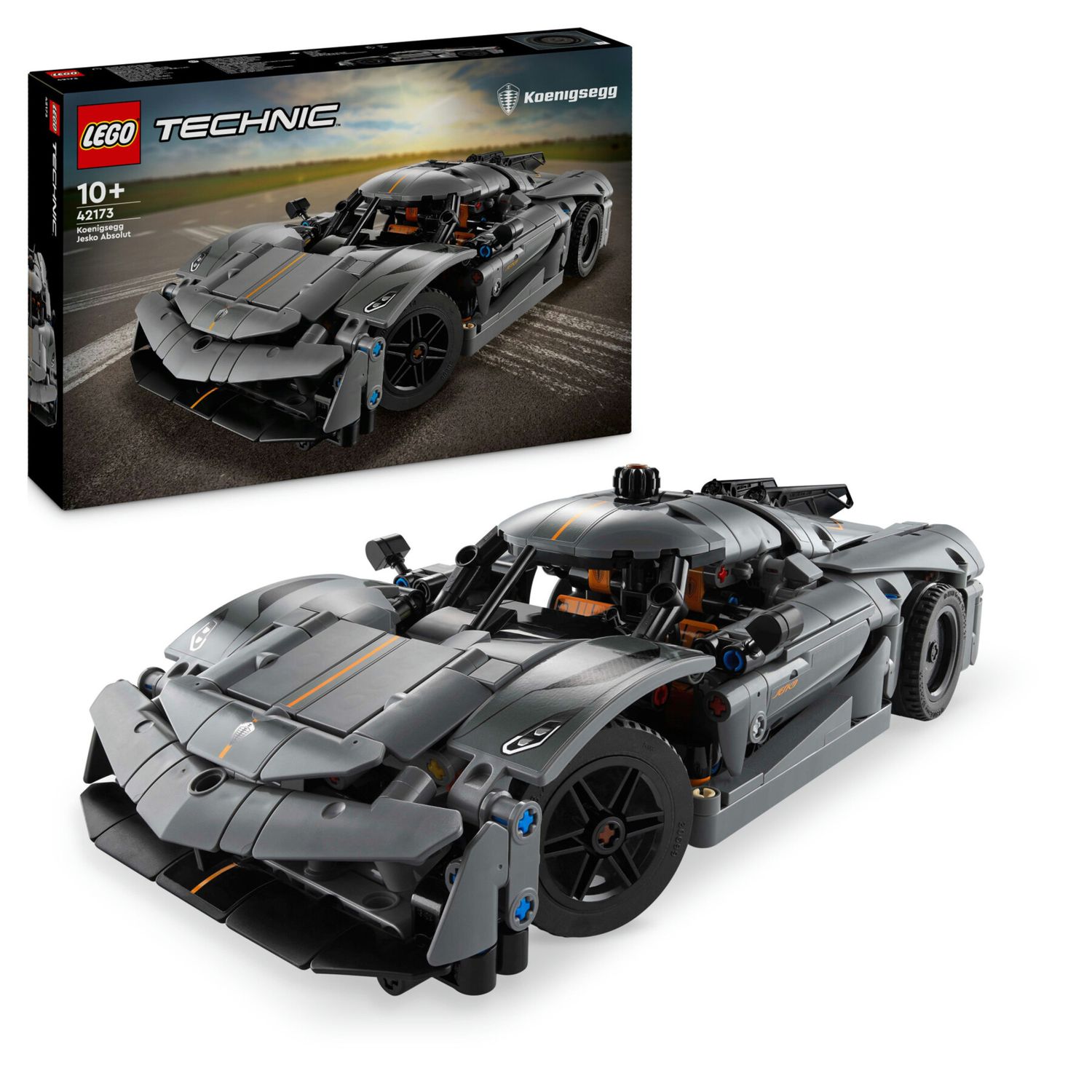 Lego technic 42173 hypercar koenigsegg jesko absolut grigia, modellino di auto da costruire, macchina giocattolo bambini 10+ - LEGO TECHNIC, Lego