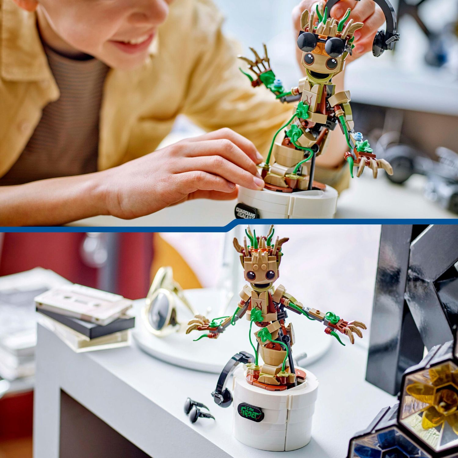 Lego marvel 76297 groot ballerino, personaggio giocattolo con funzione danzante, giochi animati bambini 7+ fan degli avengers - LEGO SUPER HEROES, Lego, MARVEL