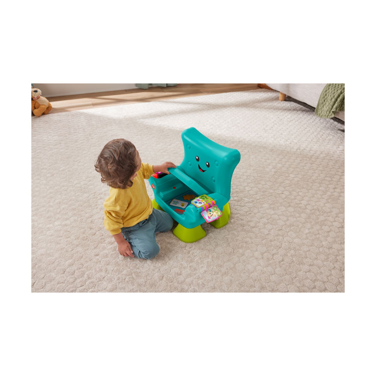 Fisher-price - la poltroncina di cagnolino, sedile interattivo con 120 canzoni, luci, suoni e frasi per l'apprendimento - FISHER-PRICE