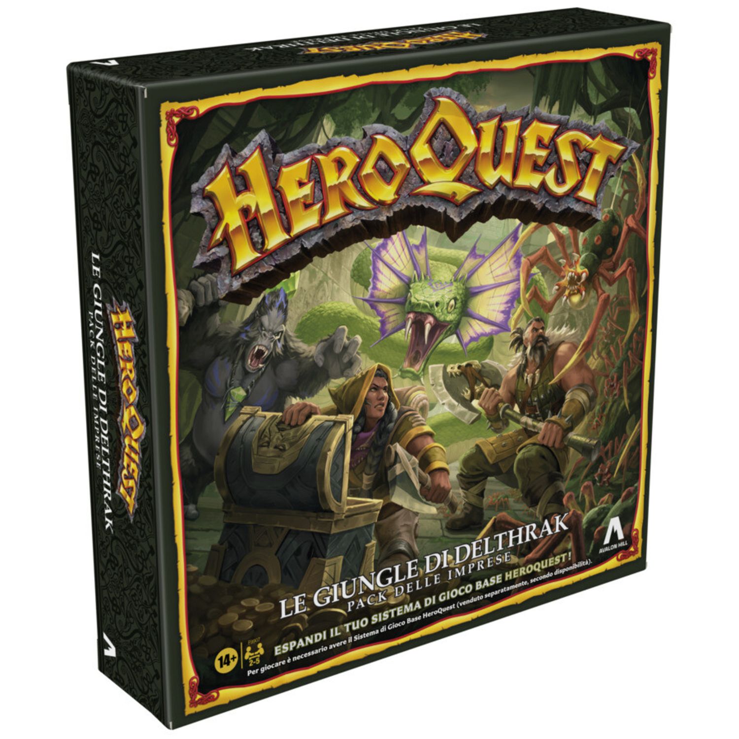 Feldherr Inserti In Schiuma Per HeroQuest Giungle Di Delthrak - Organizer Per Proteggere Miniature E Accessori Da Tavolo