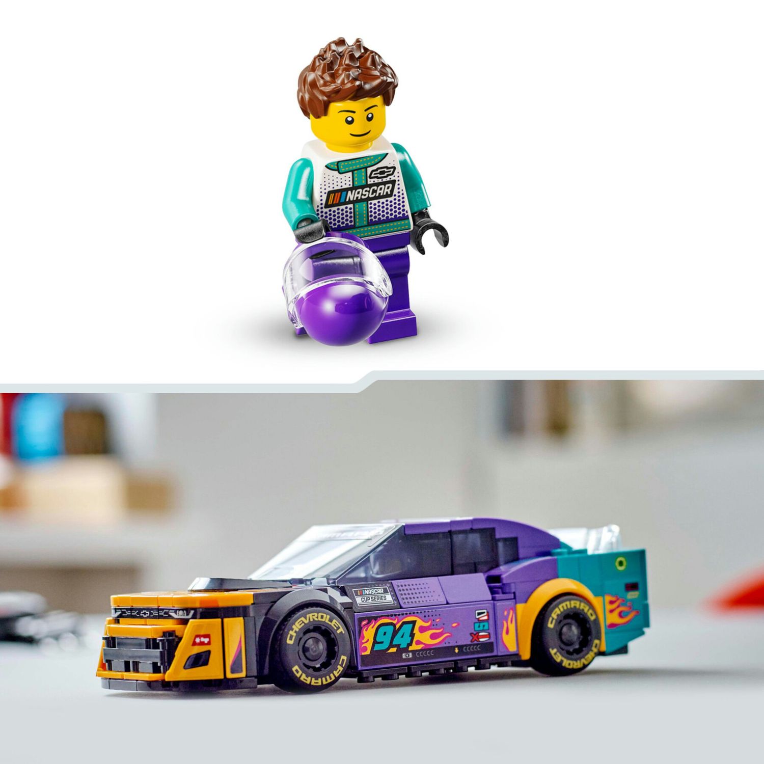 Lego speed champions 76935 nascar next gen chevrolet camaro zl1, modello di auto da costruire, macchina giocattolo bambini 9+ - LEGO SPEED CHAMPIONS, Lego