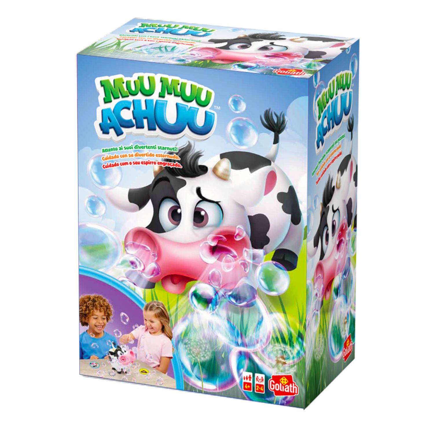 Goliath Muu Muu Achuu: Gioco Da Tavolo Per Bambini 4+ Con Mucca Che Starnutisce E Fa Bolle