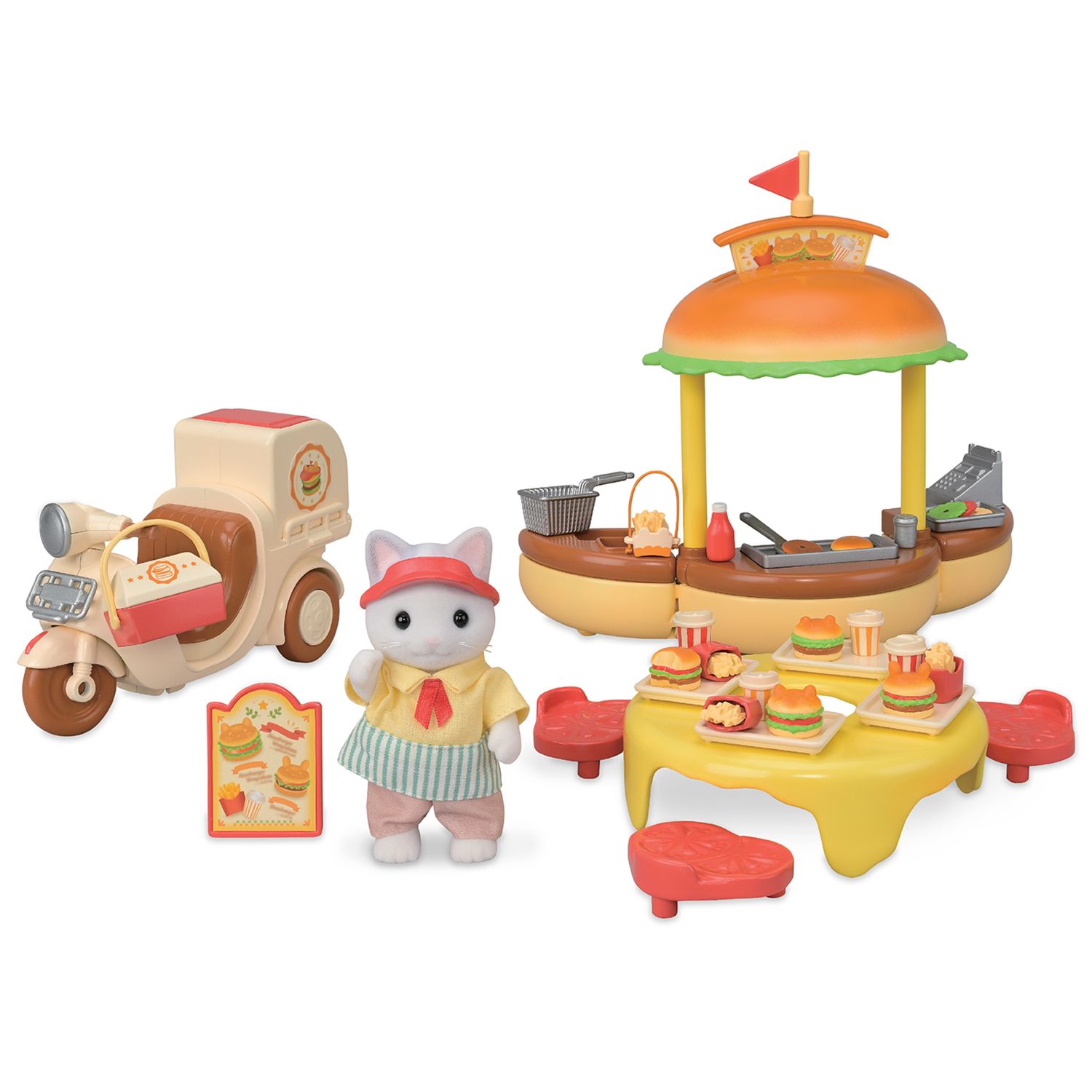 Sylvanian families - parco divertimenti - il chiosco hamburger - SYLVANIAN FAMILIES