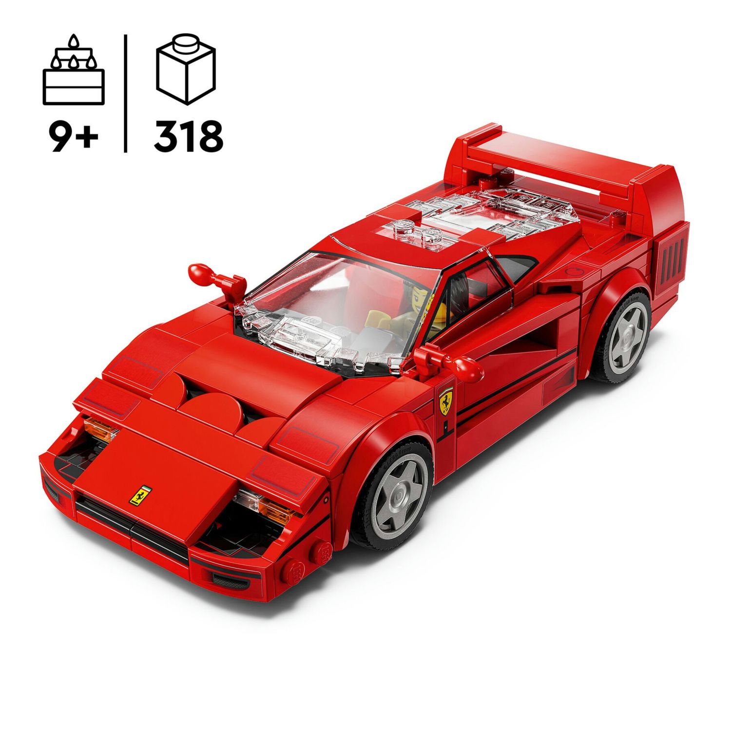 Lego speed champions 76934 supercar ferrari f40, modellino di auto sportiva, macchina giocattolo da collezione per bambini 9+ - LEGO SPEED CHAMPIONS, Lego