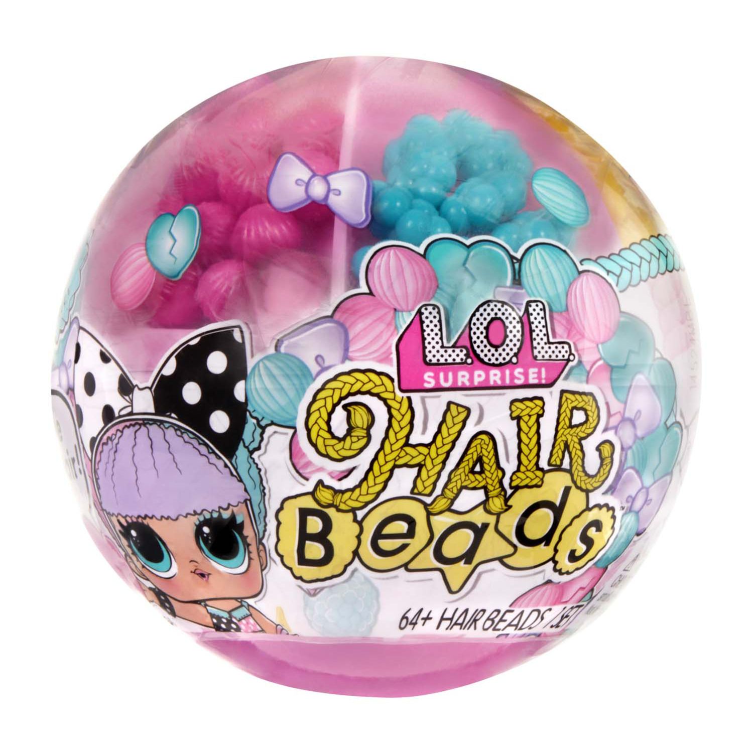 Lol surprise hair beads tots con oltre 60 perline per capelli, bambola da collezione, acconciature fai da te, bambola con perline per capelli - L.O.L SURPRISE