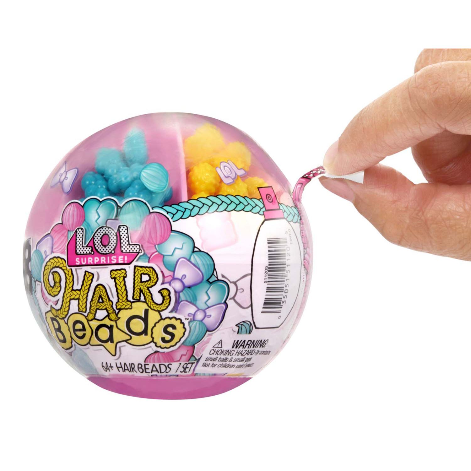 Lol surprise hair beads tots con oltre 60 perline per capelli, bambola da collezione, acconciature fai da te, bambola con perline per capelli - L.O.L SURPRISE