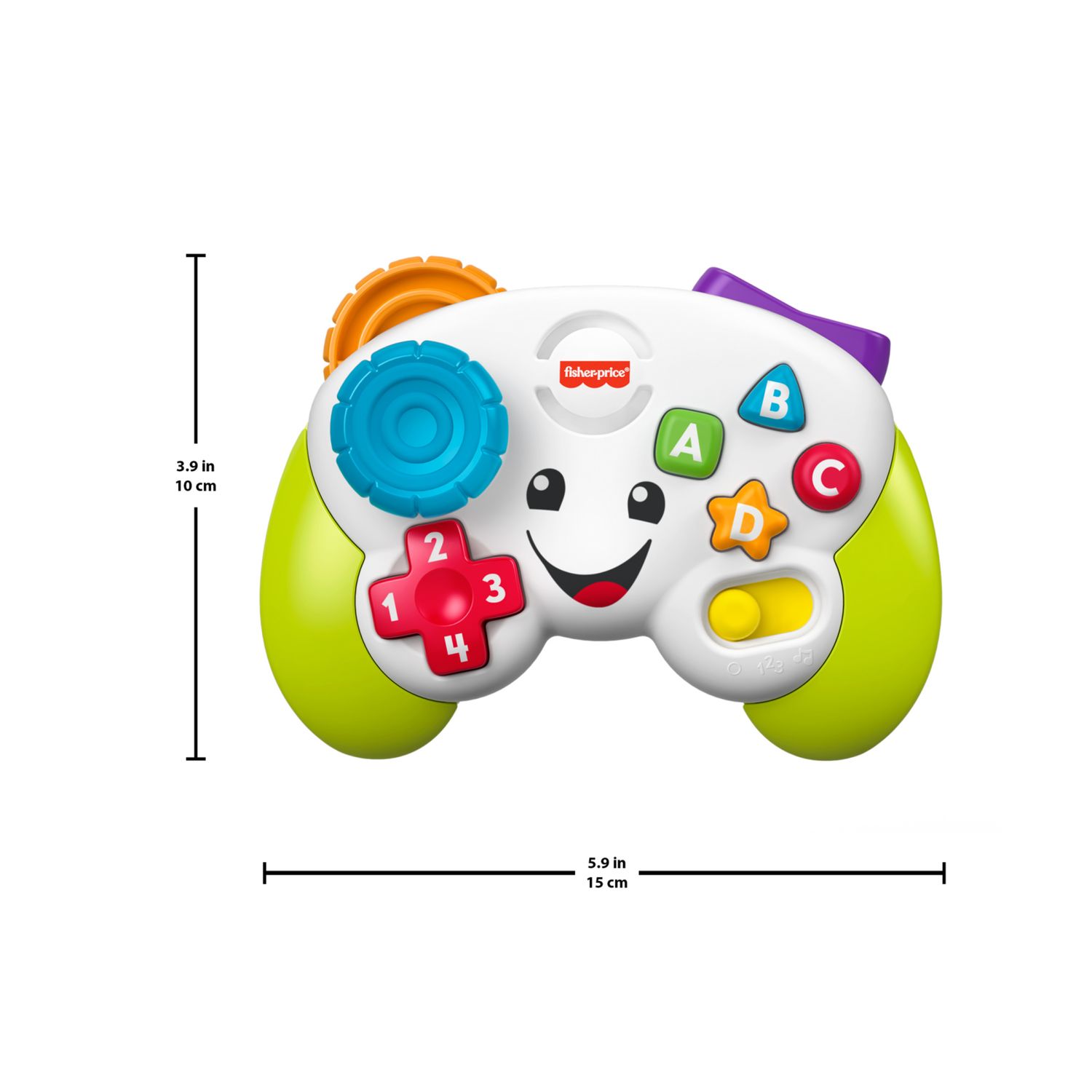 Fisher-price - controller gioca & impara, con due modalità "videogioco" e tanti pulsanti con luci e suoni - FISHER-PRICE