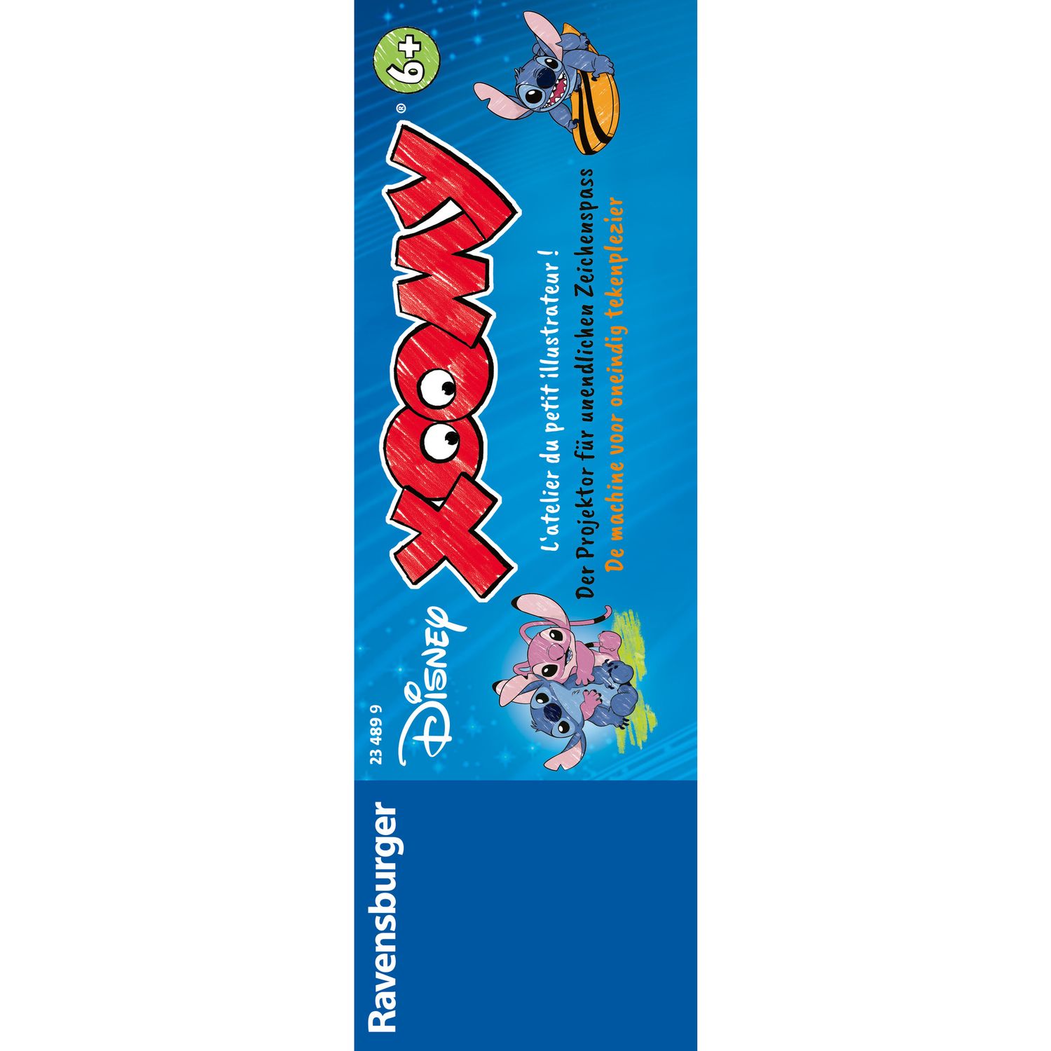 Ravensburger xoomy maxi disney stitch: tavolo a4 con proiettore luminoso e 300 motivi in 72 pellicole. gioco creativo per bimbi 6+. - RAVENSBURGER, Disney Stitch
