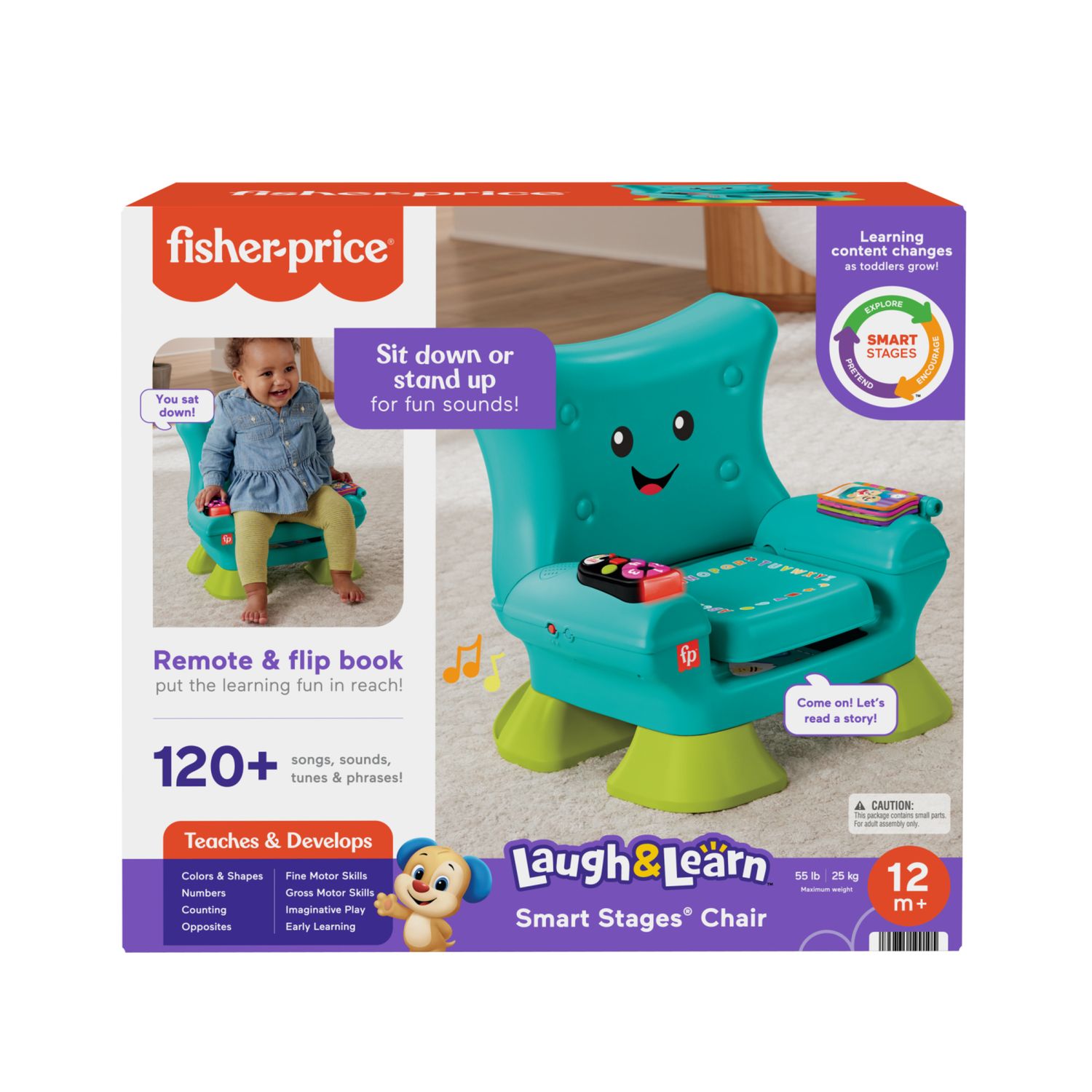 Fisher-price - la poltroncina di cagnolino, sedile interattivo con 120 canzoni, luci, suoni e frasi per l'apprendimento - FISHER-PRICE