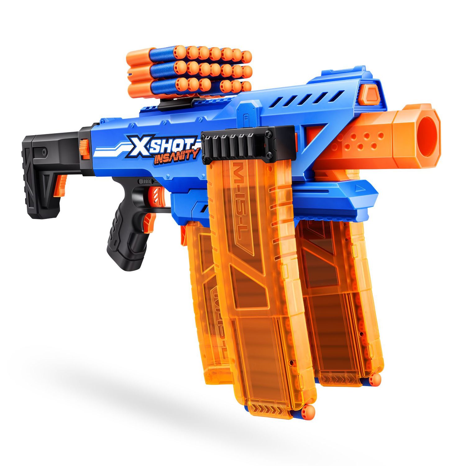 Xshot insanity motorized clip mania (72 freccette) - X-SHOT