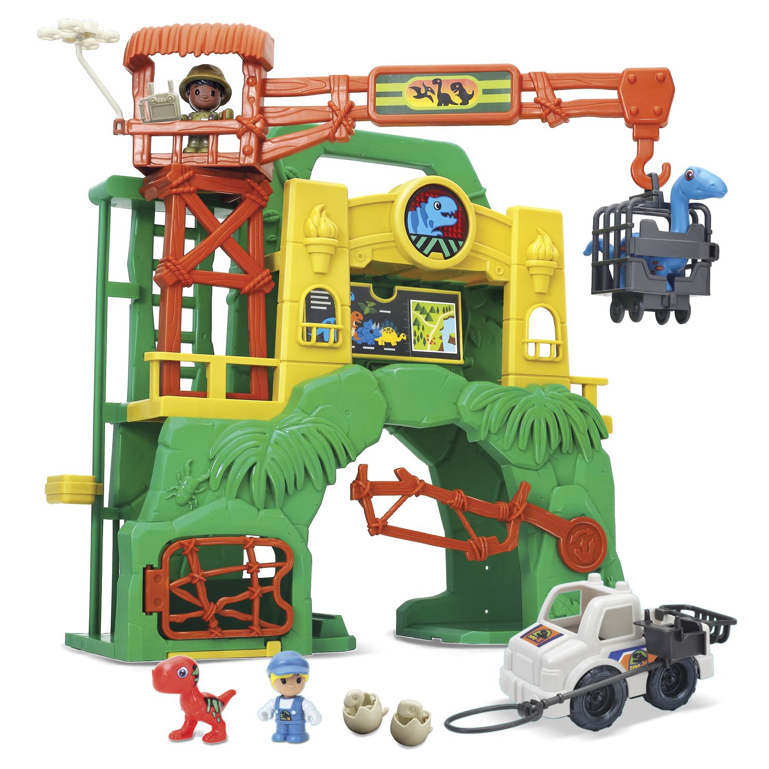 Centro salva dinosauri - giocattolo interattivo dinosauri con luci, suoni e dino care center per bambini - BABY SMILE