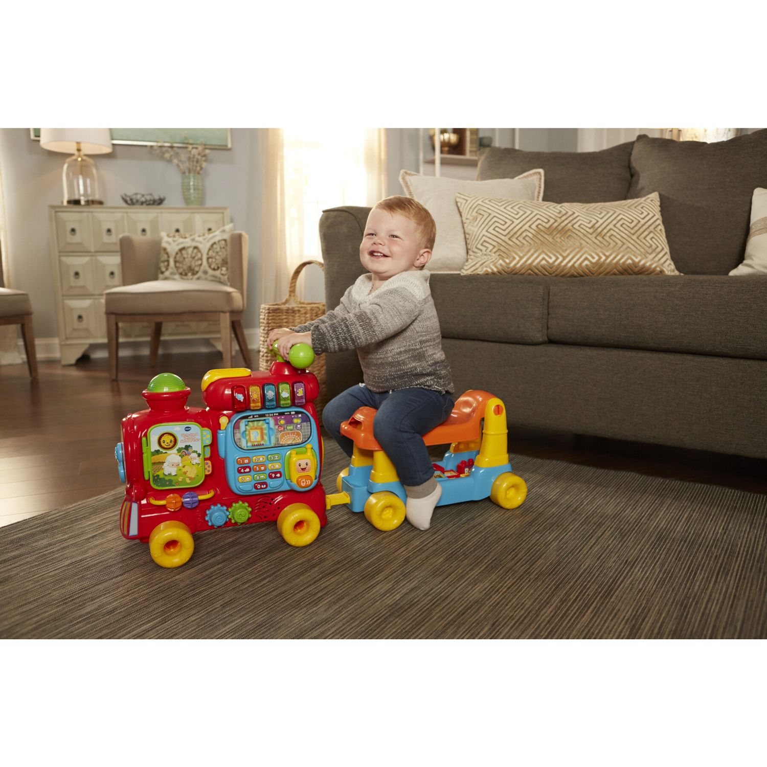 Vtech - edo, maxi treno cavalcabile. una grande locomotiva 7 in 1 per partire all’avventura! - VTECH