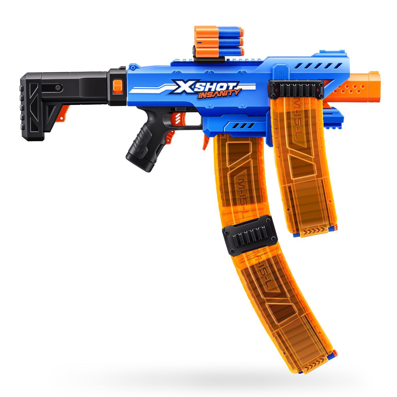 Xshot insanity motorized clip mania (72 freccette) - X-SHOT