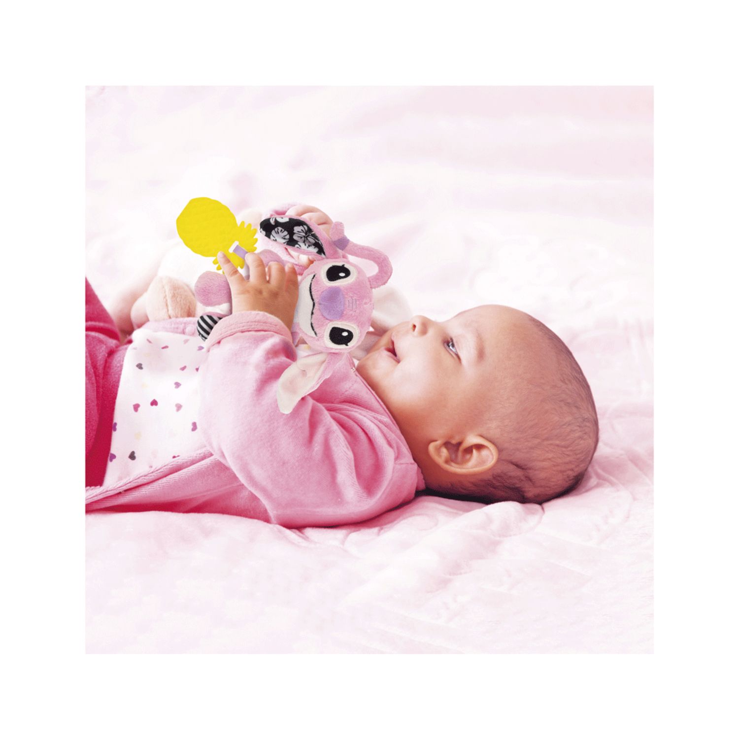 Baby clementoni - disney angel soft rattle - BABY CLEMENTONI, Disney Stitch