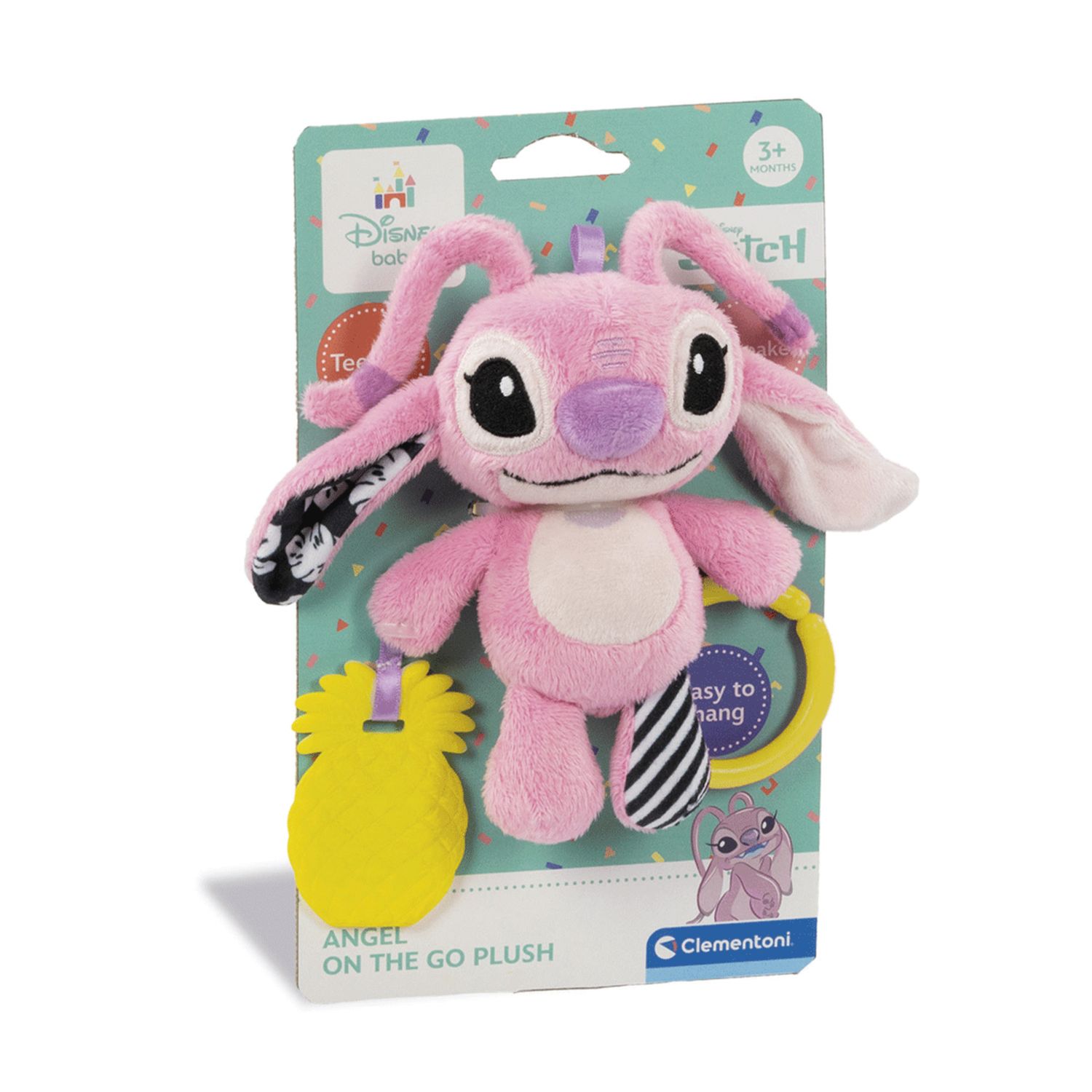 Baby clementoni - disney angel soft rattle - BABY CLEMENTONI, Disney Stitch