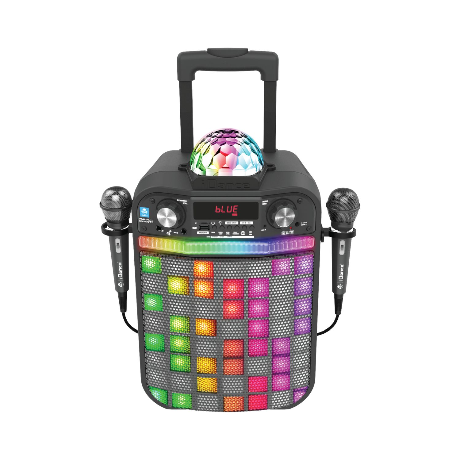 Deluxe party speaker: cassa portatile con led rgb e karaoke - perfetta per ogni festa - music star - MUSIC STAR