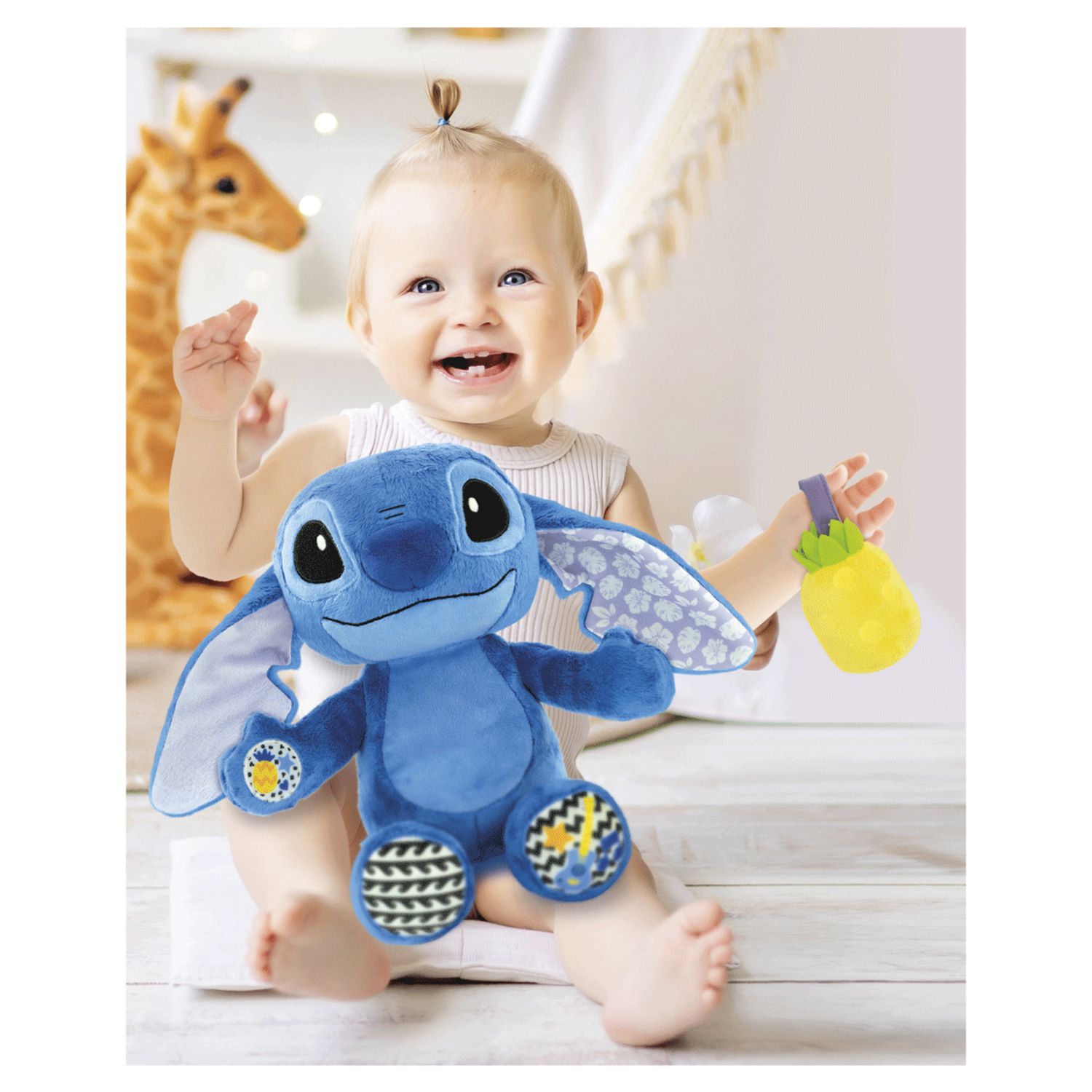 Baby clementoni - disney baby stitch musical plush - BABY CLEMENTONI, Disney Stitch