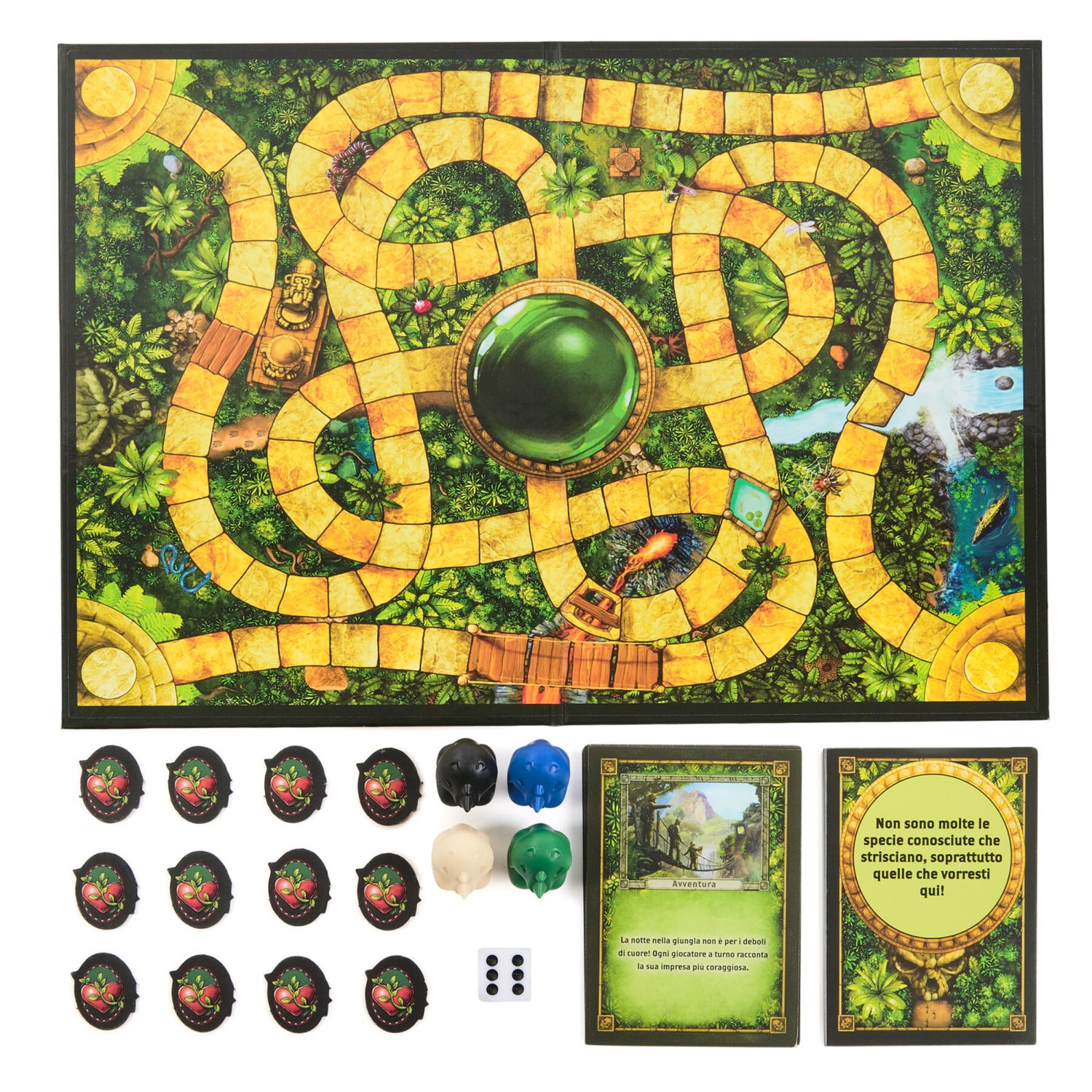 Jumanji gioco da viaggio - avventura epica con messaggi segreti e dadi per sconfiggere il pericolo - 