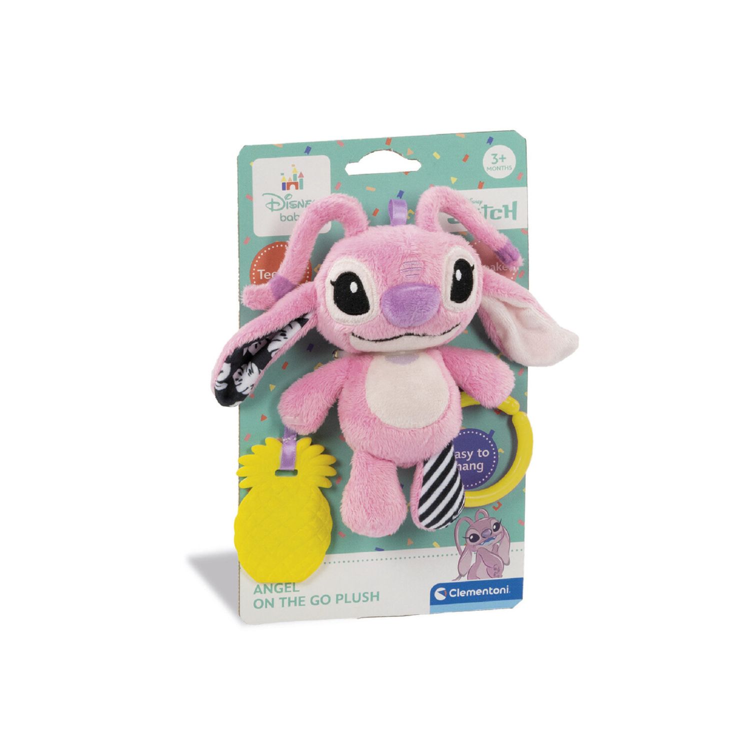 Baby clementoni - disney angel soft rattle - BABY CLEMENTONI, Disney Stitch