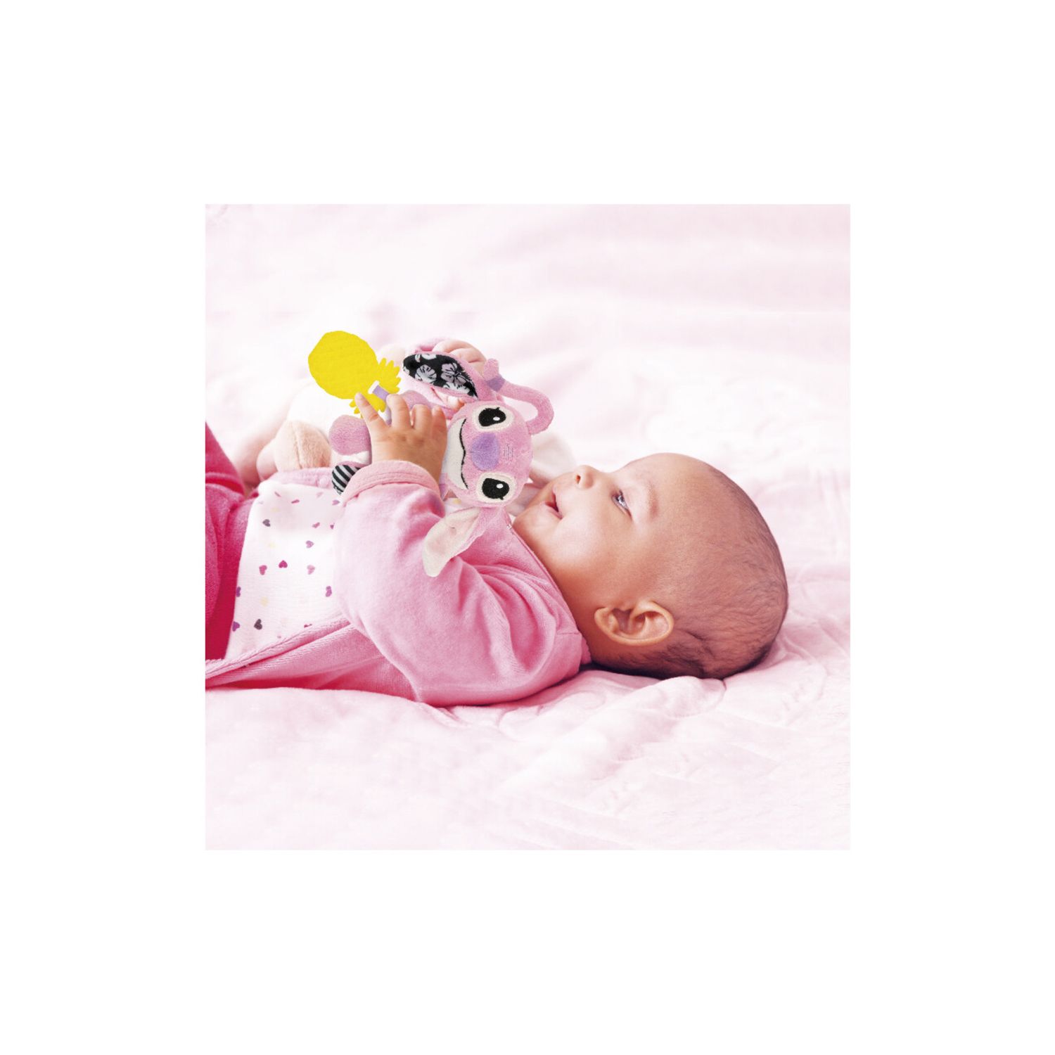 Baby clementoni - disney angel soft rattle - BABY CLEMENTONI, Disney Stitch