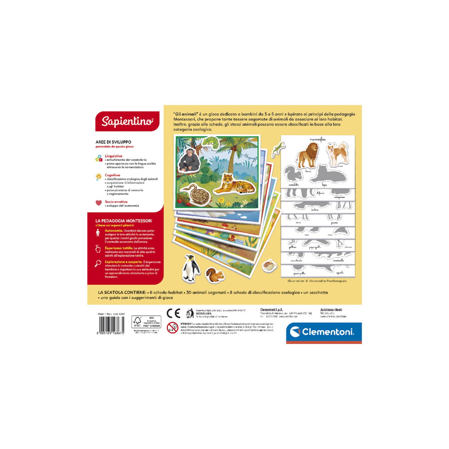 Clementoni - sapientino montessori - gli animali - SAPIENTINO