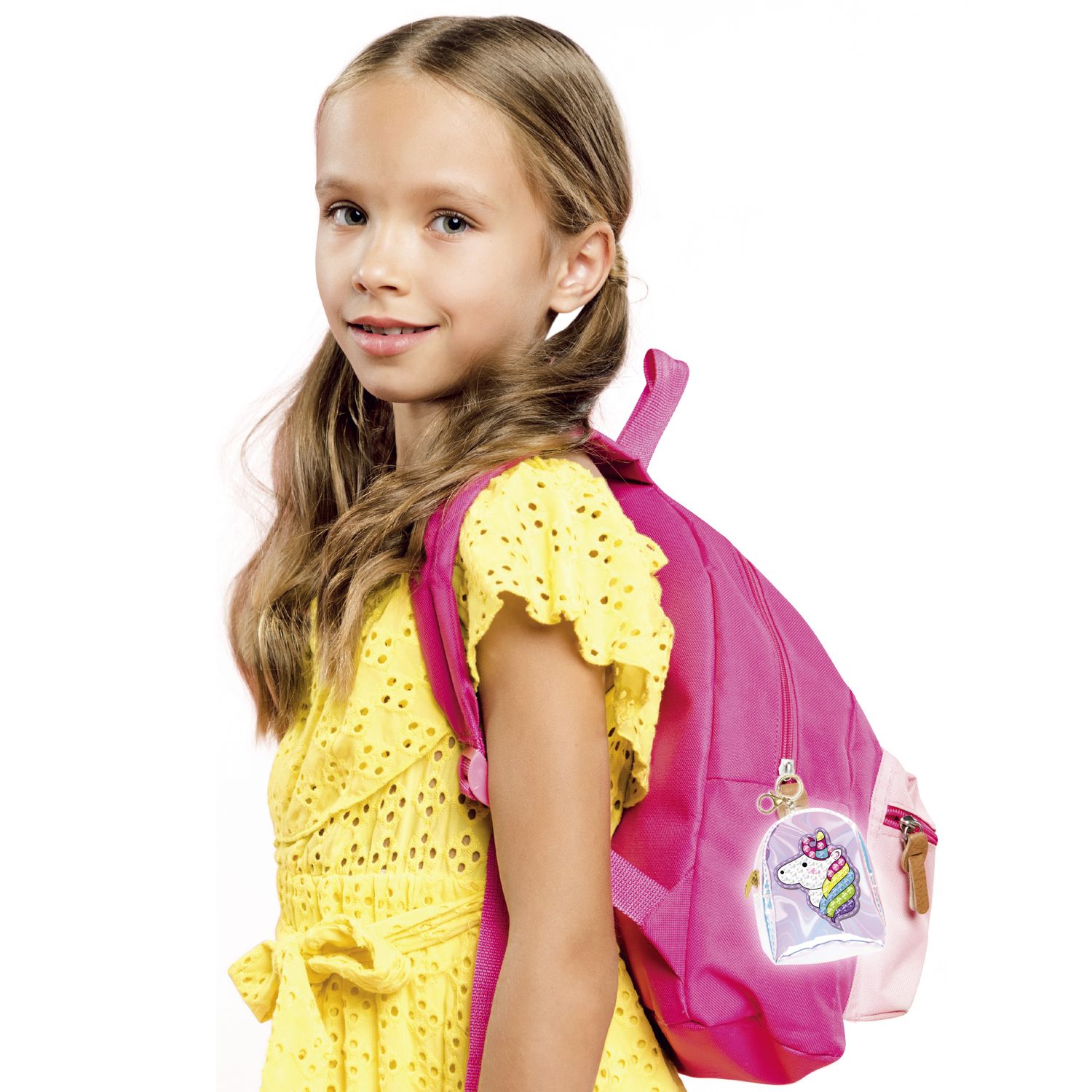 Crystal art portachiavi: set personalizzabile con unicorno e gemme colorate - crea mania - 