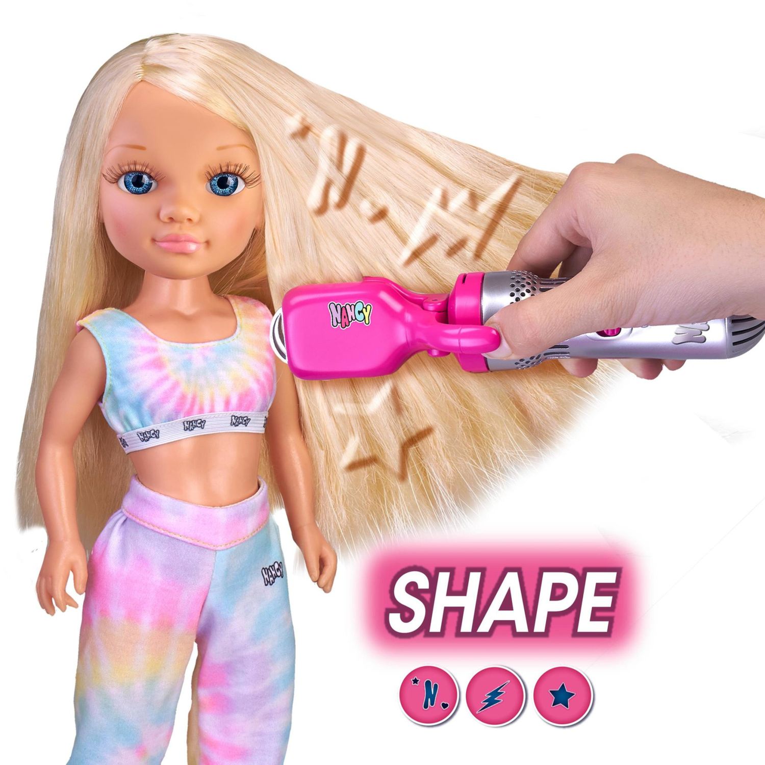 Nancy air styler bambola 42 cm con accessori parrucchiera - infinite acconciature - NANCY