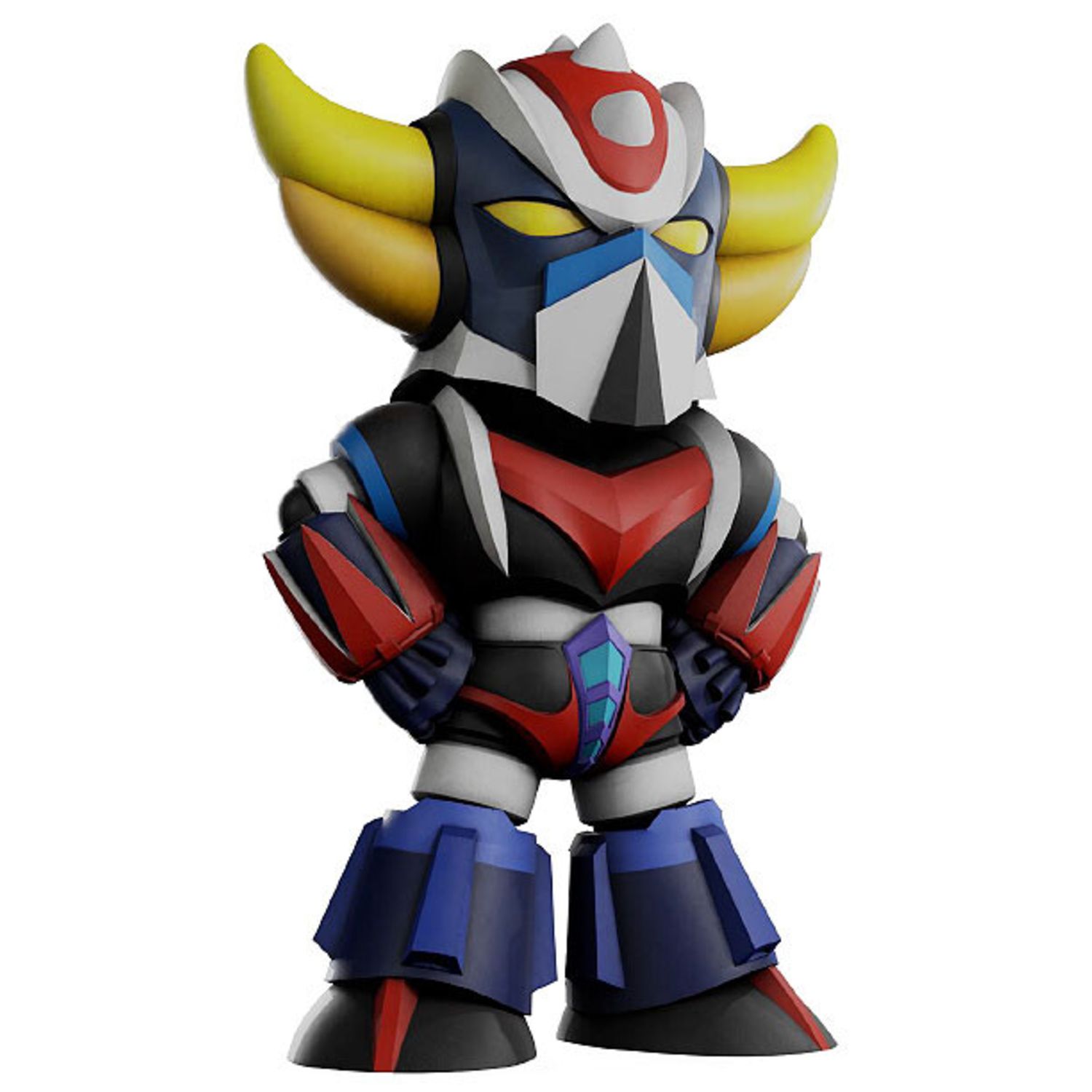 Salvadanaio goldrake chibi - collezione pop e colorata -design unico - 